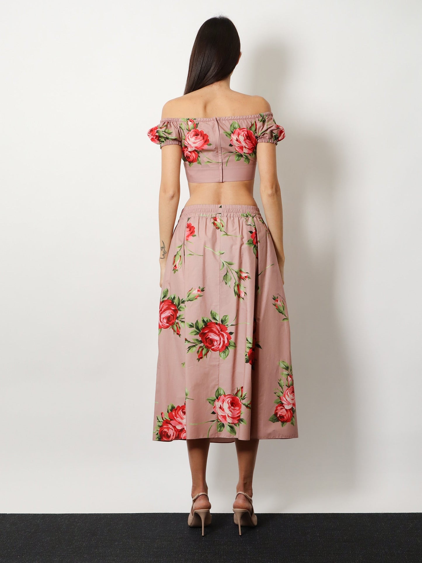 Dolce & Gabbana Women Cotton Skirt With Iconic Print DOLCE & GABBANA