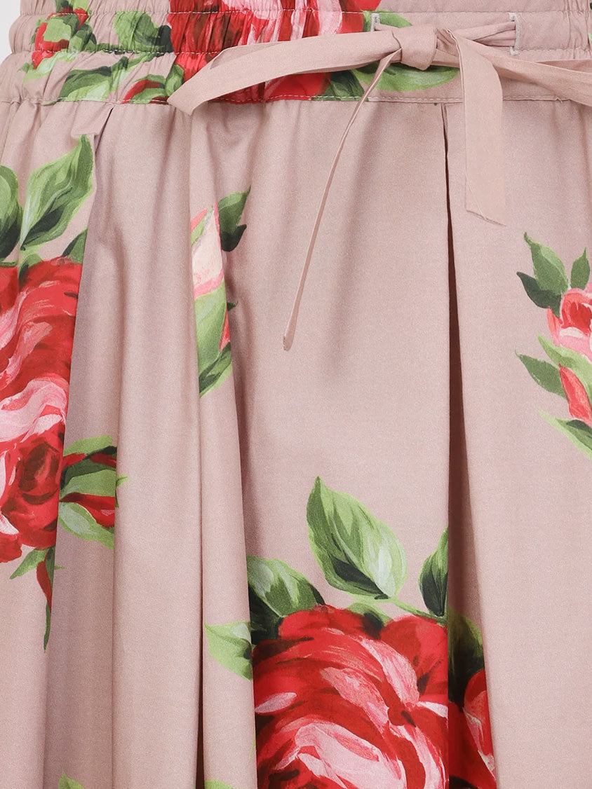 Dolce & Gabbana Women Cotton Skirt With Iconic Print DOLCE & GABBANA