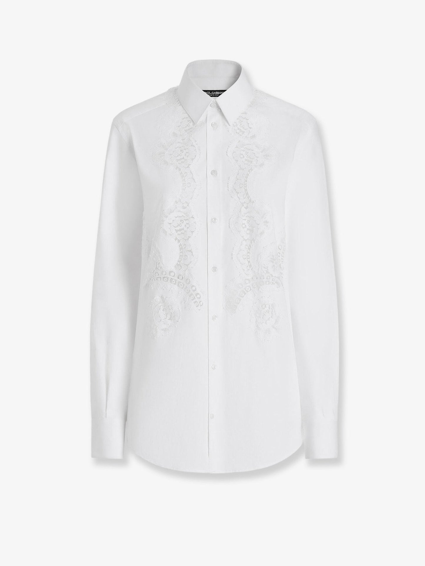 Dolce & Gabbana Women Cotton Shirt With Floral Embroideries DOLCE & GABBANA