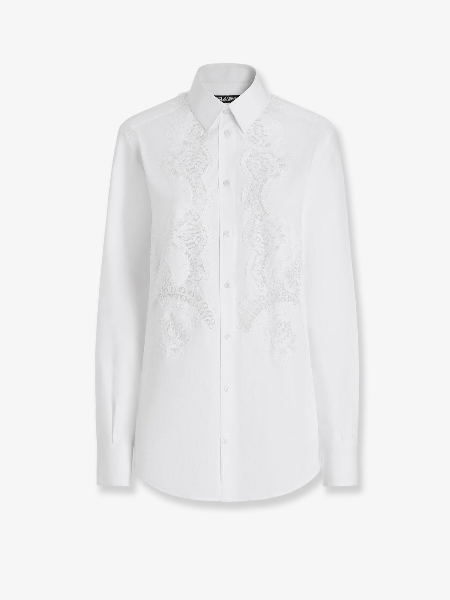 Dolce & Gabbana Women Cotton Shirt With Floral Embroideries DOLCE & GABBANA