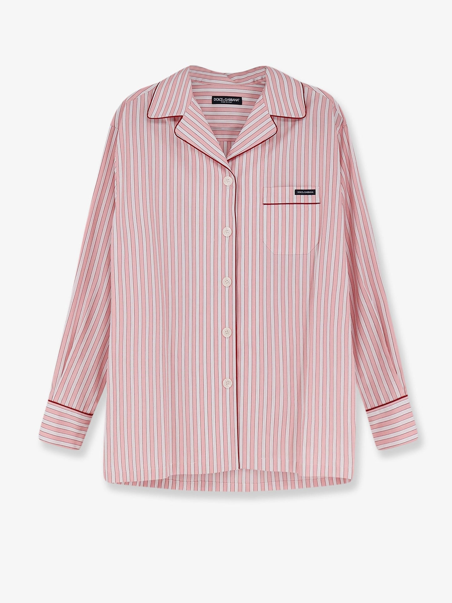 Dolce & Gabbana Women Striped Cotton Pajama Shirt DOLCE & GABBANA