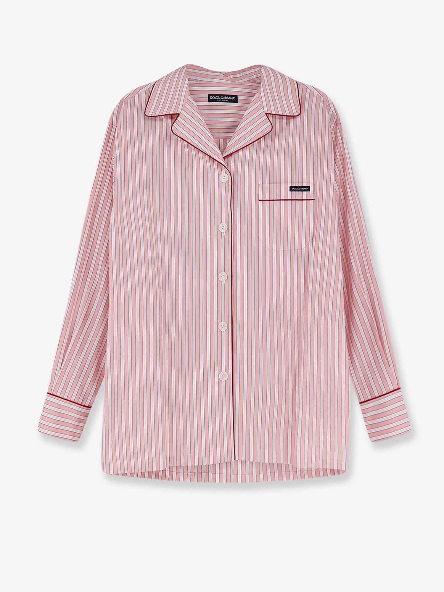 Dolce & Gabbana Women Striped Cotton Pajama Shirt DOLCE & GABBANA