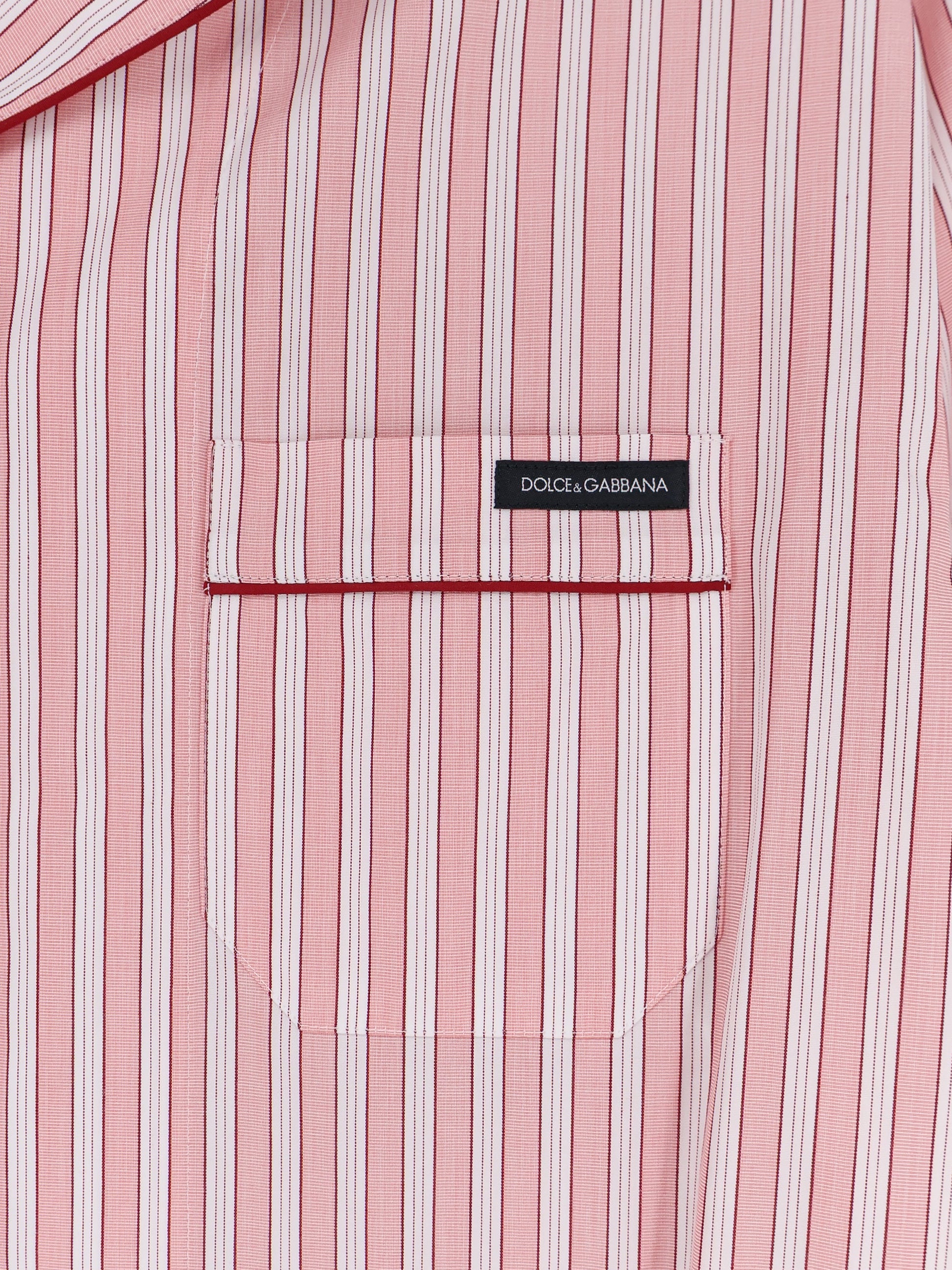 Dolce & Gabbana Women Striped Cotton Pajama Shirt DOLCE & GABBANA