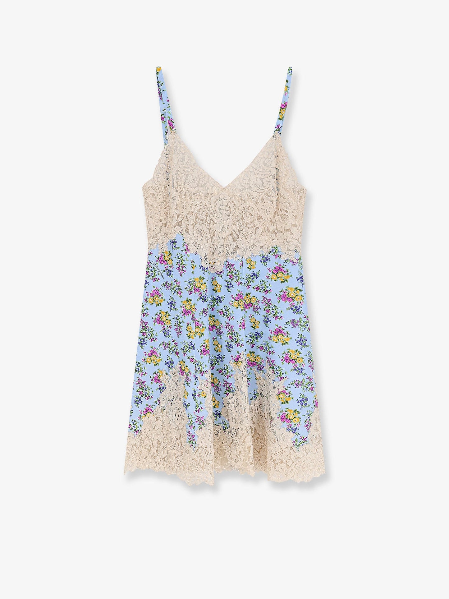 Dolce & Gabbana Women Silk Blend Dress With A Mazzolini Di Fiori Print DOLCE & GABBANA