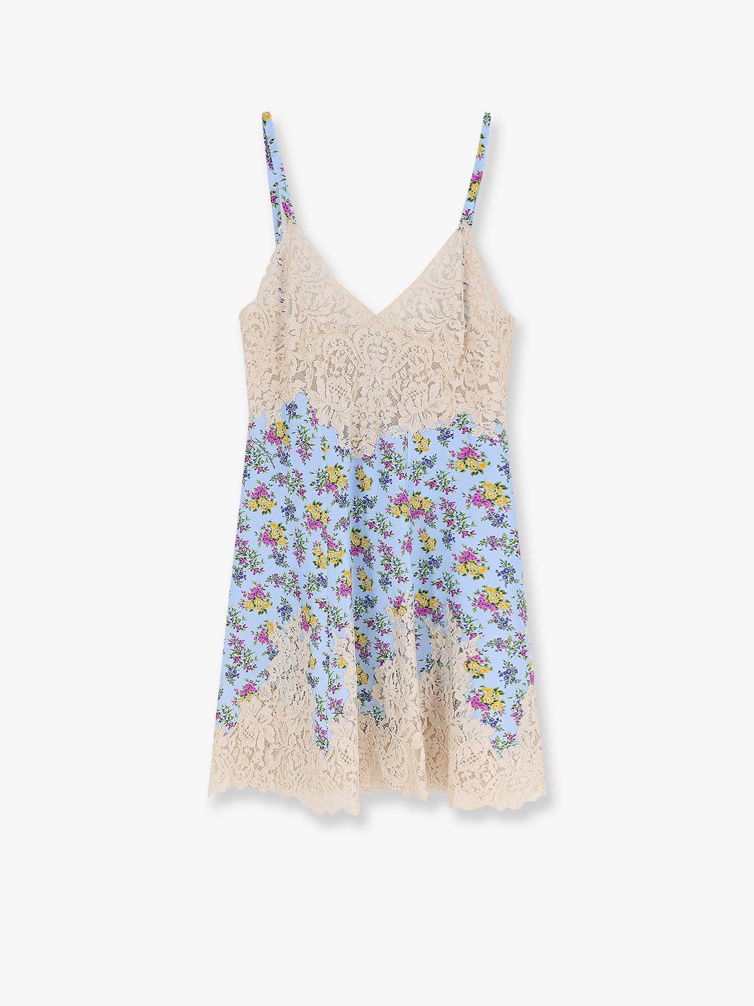 Dolce & Gabbana Women Silk Blend Dress With A Mazzolini Di Fiori Print DOLCE & GABBANA
