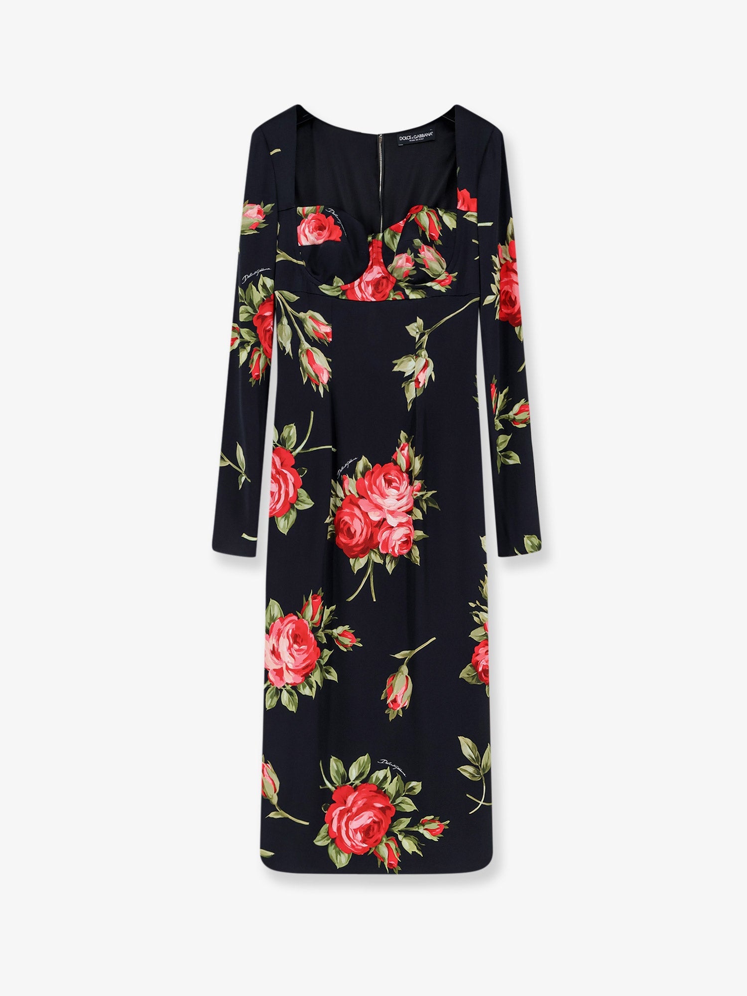 Dolce & Gabbana Women Viscose Dress With Iconic Print DOLCE & GABBANA