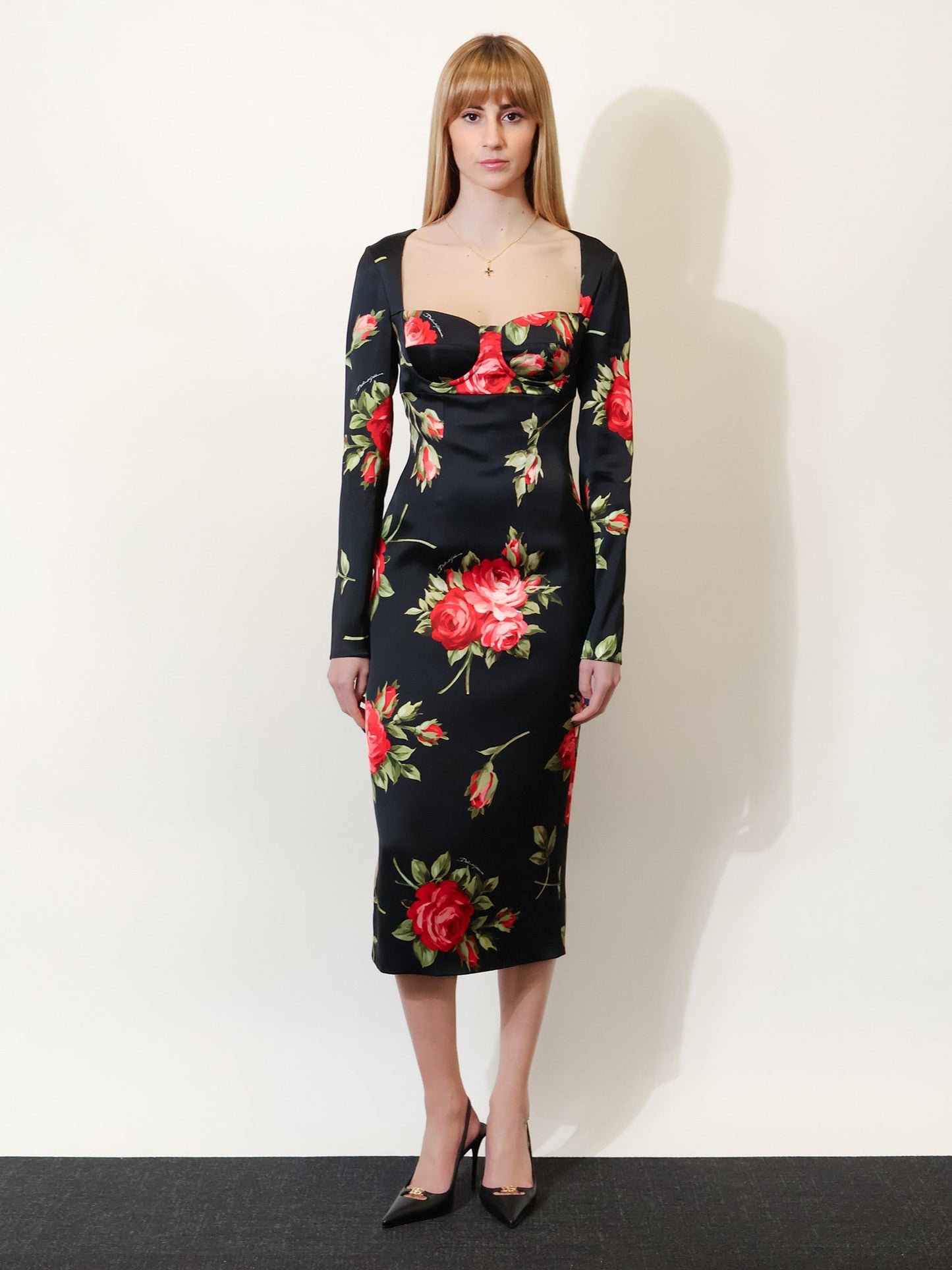 Dolce & Gabbana Women Viscose Dress With Iconic Print DOLCE & GABBANA