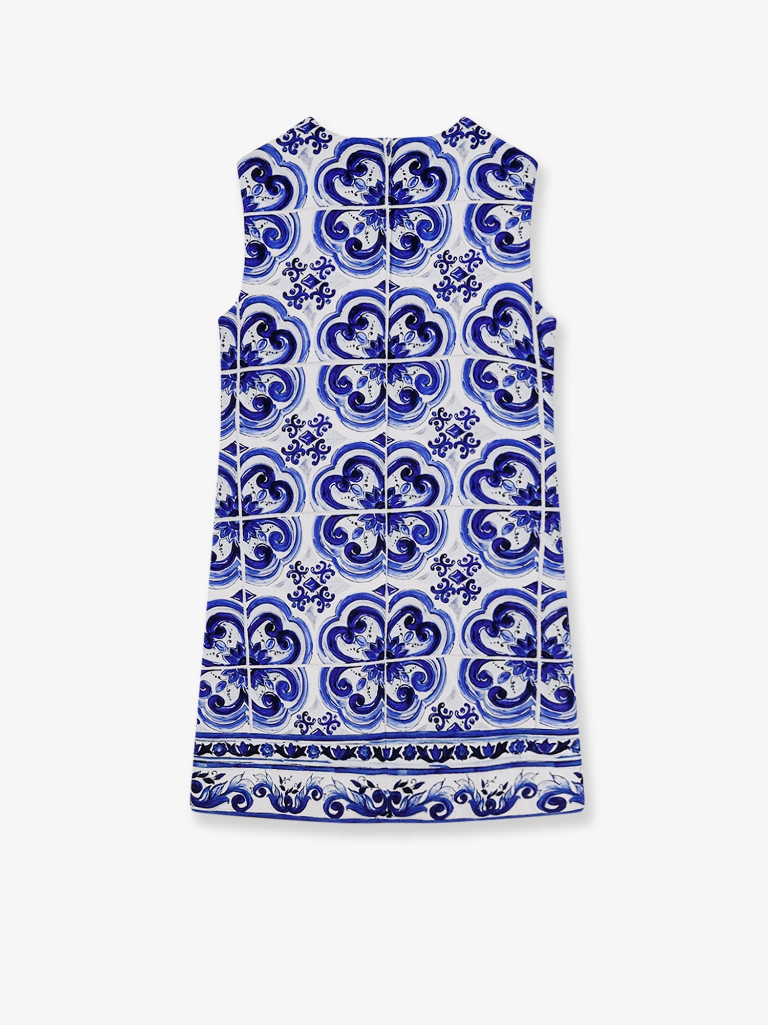 Dolce & Gabbana Women Cotton And Viscose Dress With Maiolica Print DOLCE & GABBANA
