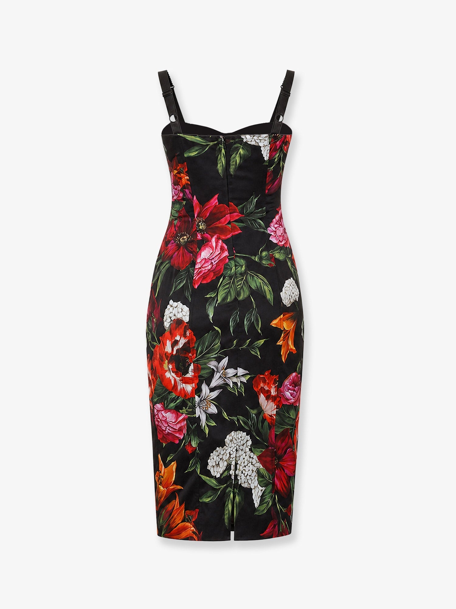 Dolce & Gabbana Women Satin Dress With Floral Print DOLCE & GABBANA