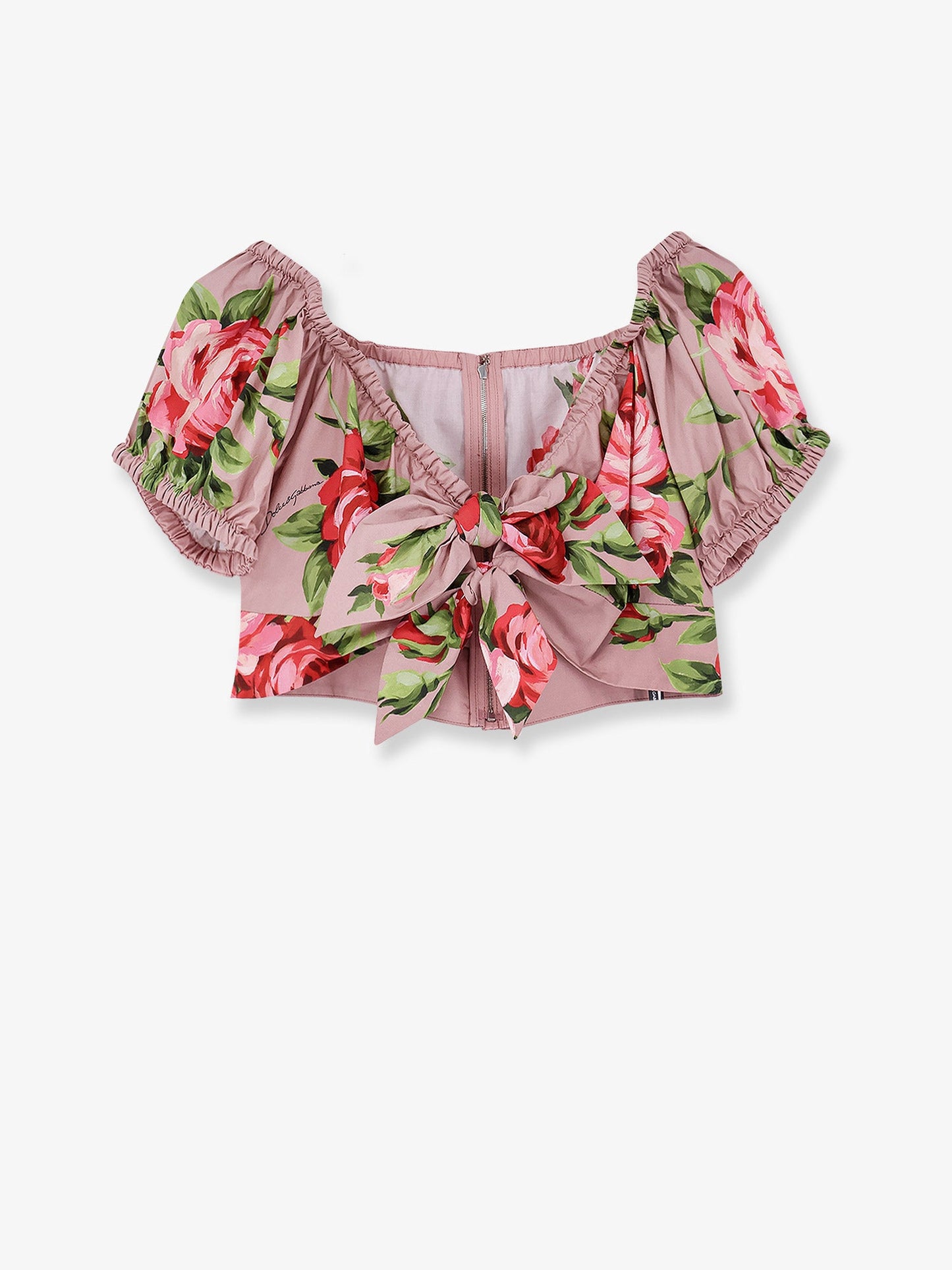 Dolce & Gabbana Women Cotton Top With Iconic Print DOLCE & GABBANA