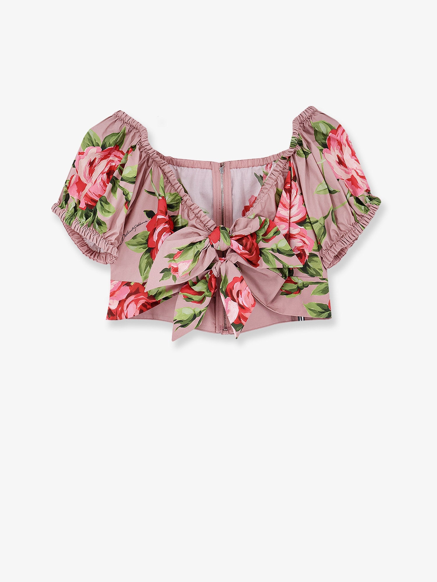Dolce & Gabbana Women Cotton Top With Iconic Print DOLCE & GABBANA