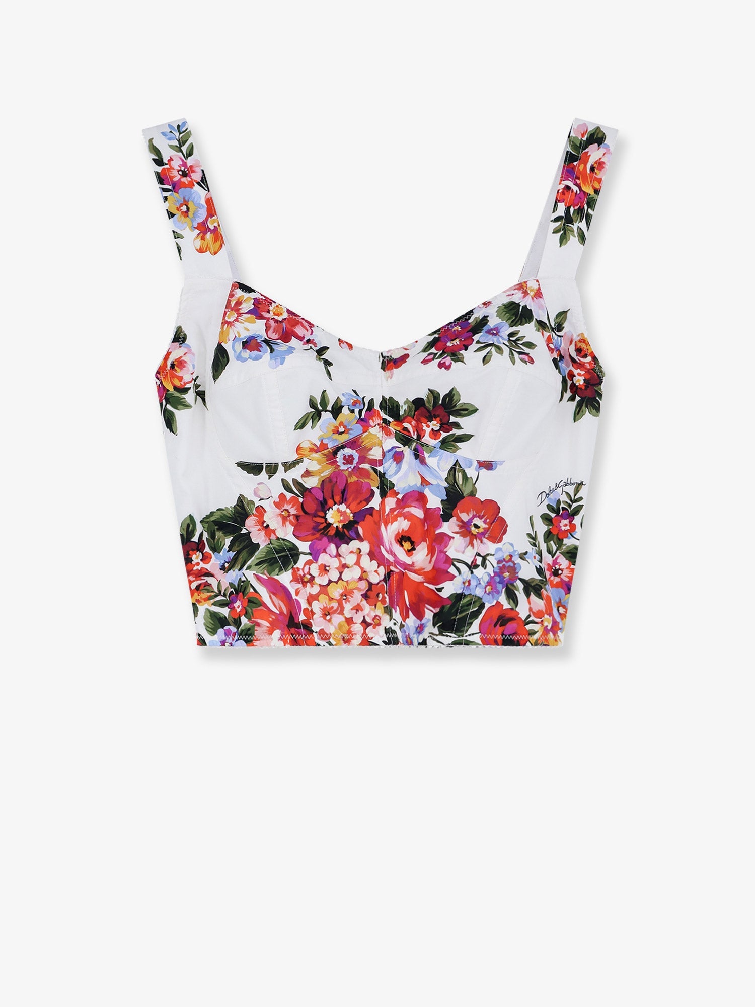 Dolce & Gabbana Women Cotton Blend Bustier Top DOLCE & GABBANA