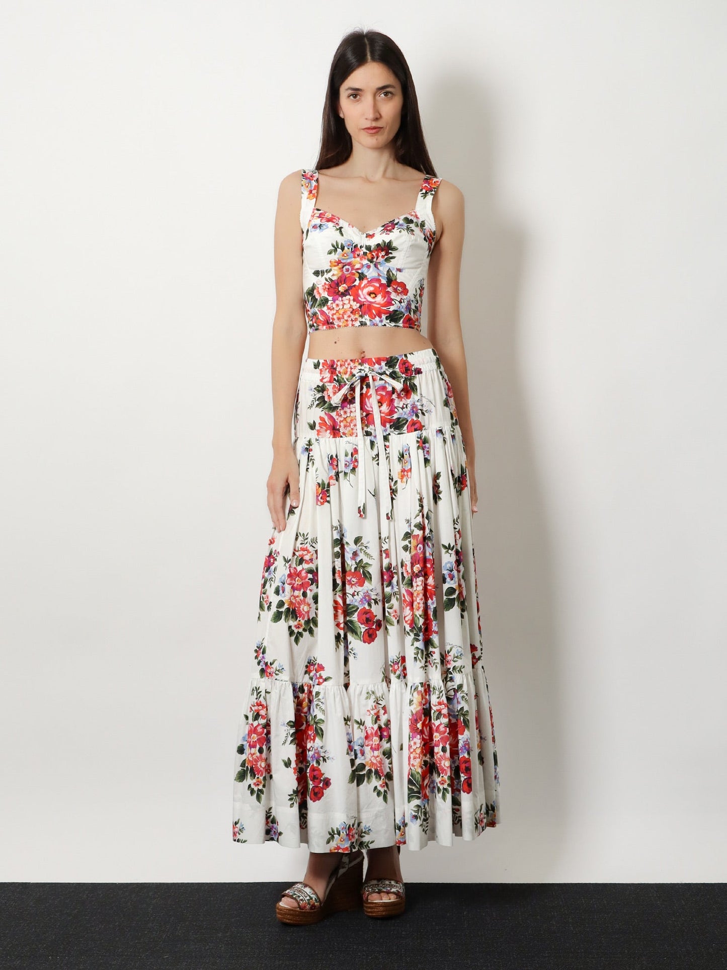 Dolce & Gabbana Women Cotton Blend Bustier Top DOLCE & GABBANA
