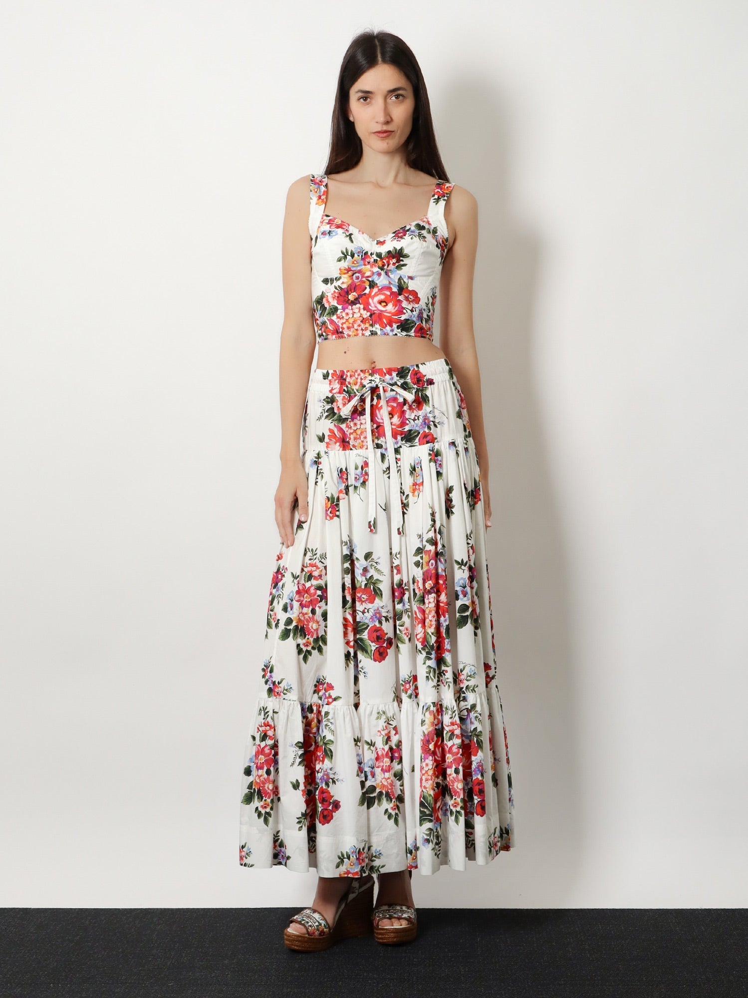 Dolce & Gabbana Women Cotton Blend Bustier Top DOLCE & GABBANA