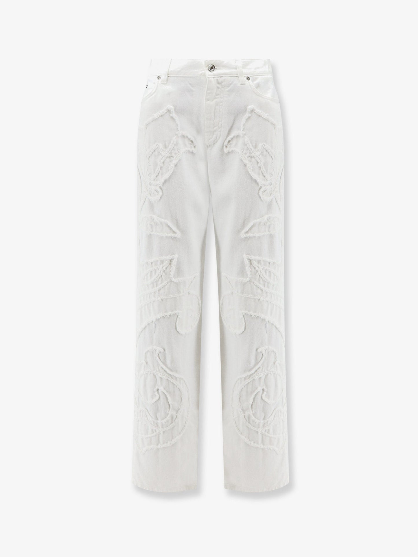 Dolce & Gabbana Women Boyfriend Denim Trousers With Embroidery DOLCE & GABBANA