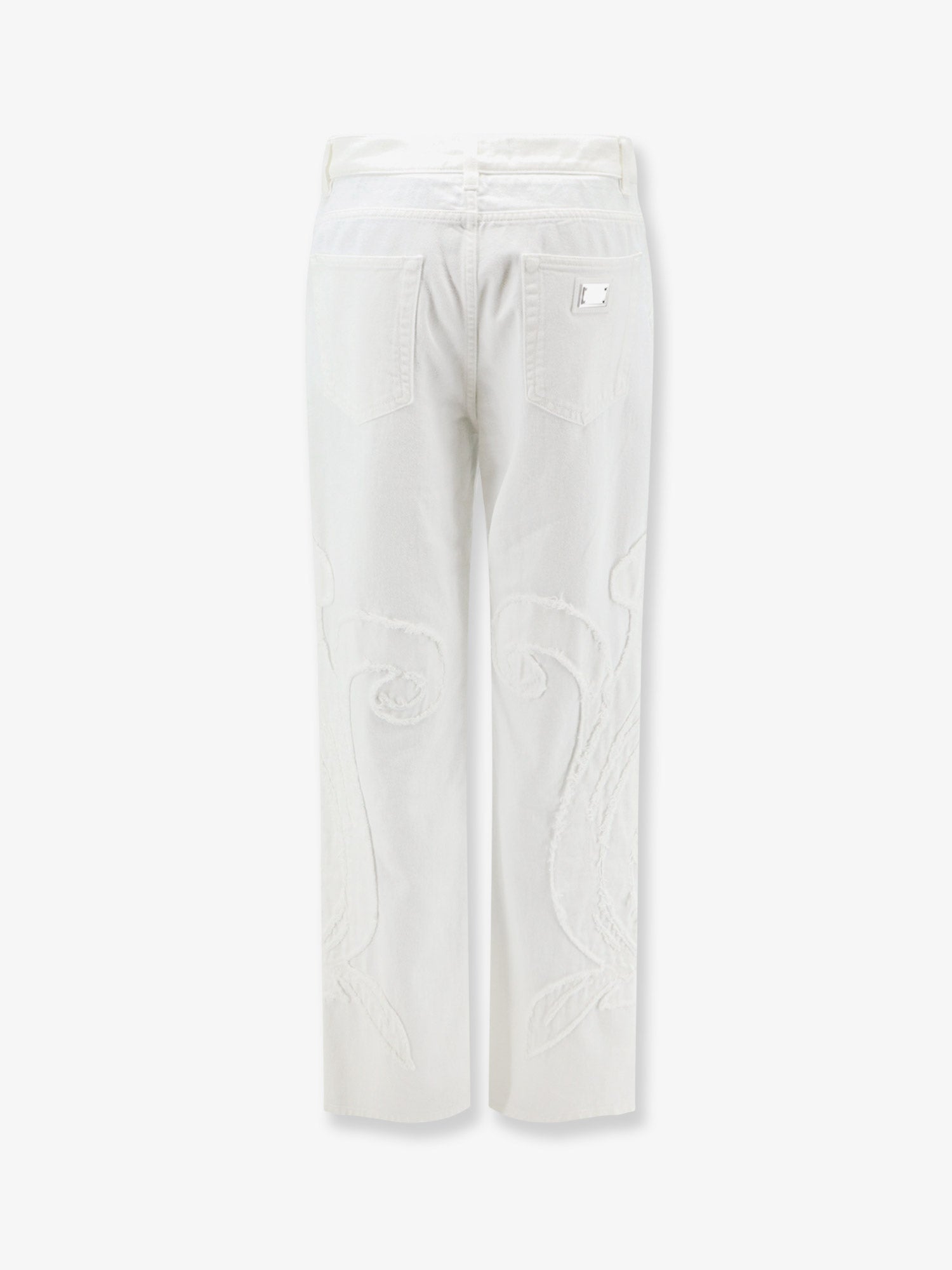 Dolce & Gabbana Women Boyfriend Denim Trousers With Embroidery DOLCE & GABBANA