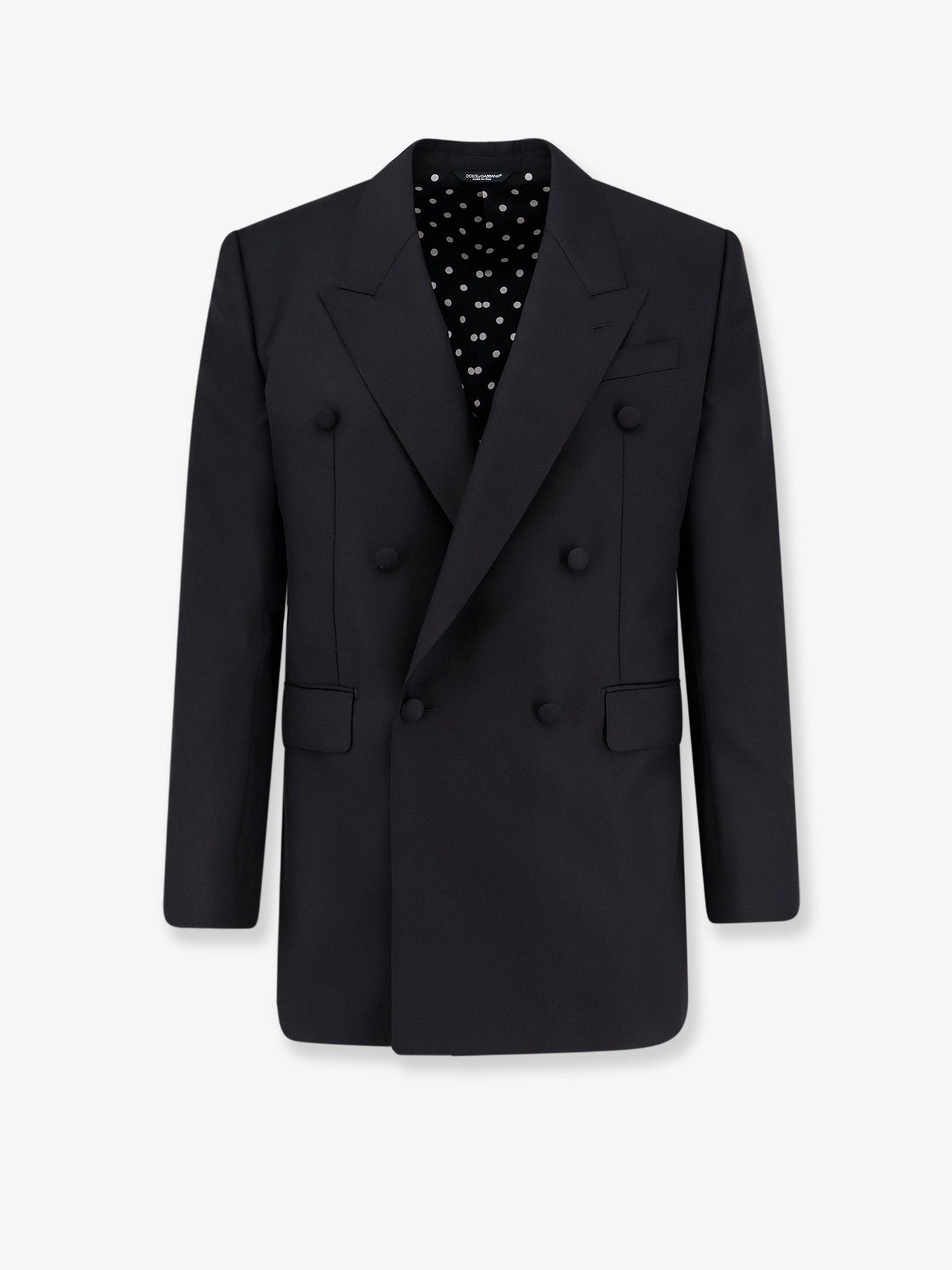 Dolce & Gabbana Men Double-Breasted Virgin Wool Blazer DOLCE & GABBANA