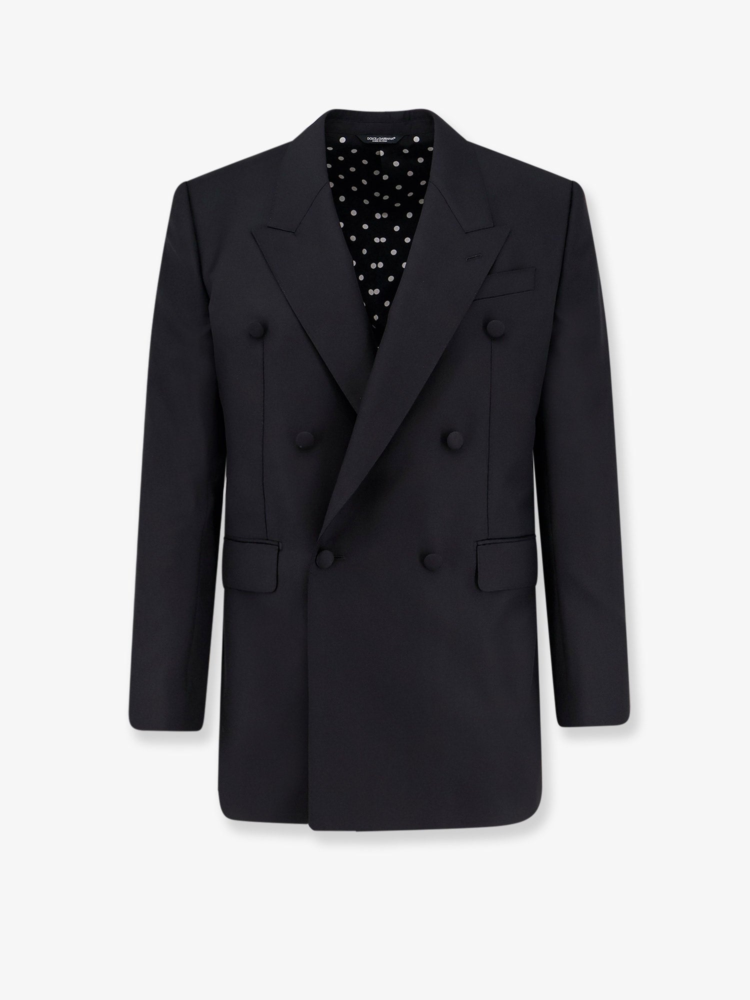 Dolce & Gabbana Men Double-Breasted Virgin Wool Blazer DOLCE & GABBANA