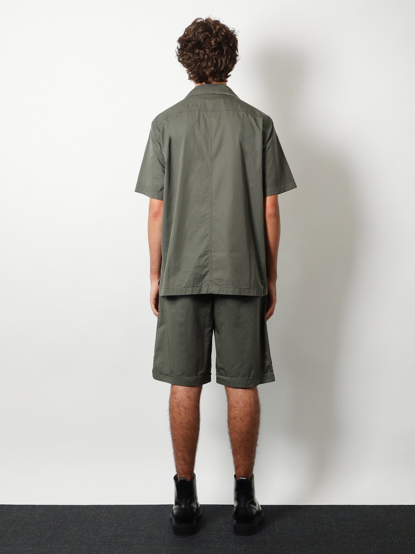 Dolce & Gabbana Men Cotton Shirt With Logo Patch DOLCE & GABBANA