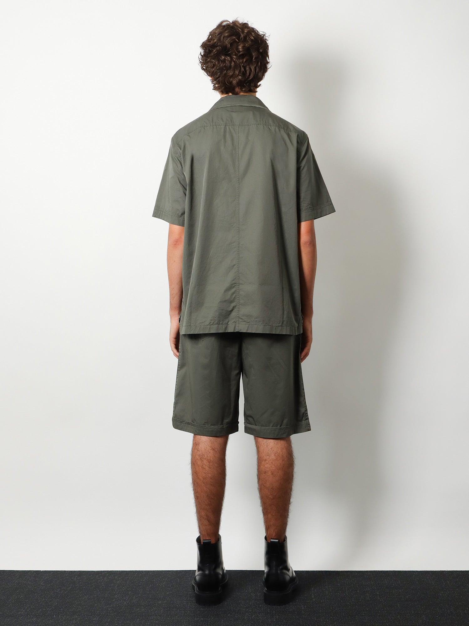 Dolce & Gabbana Men Cotton Shirt With Logo Patch DOLCE & GABBANA