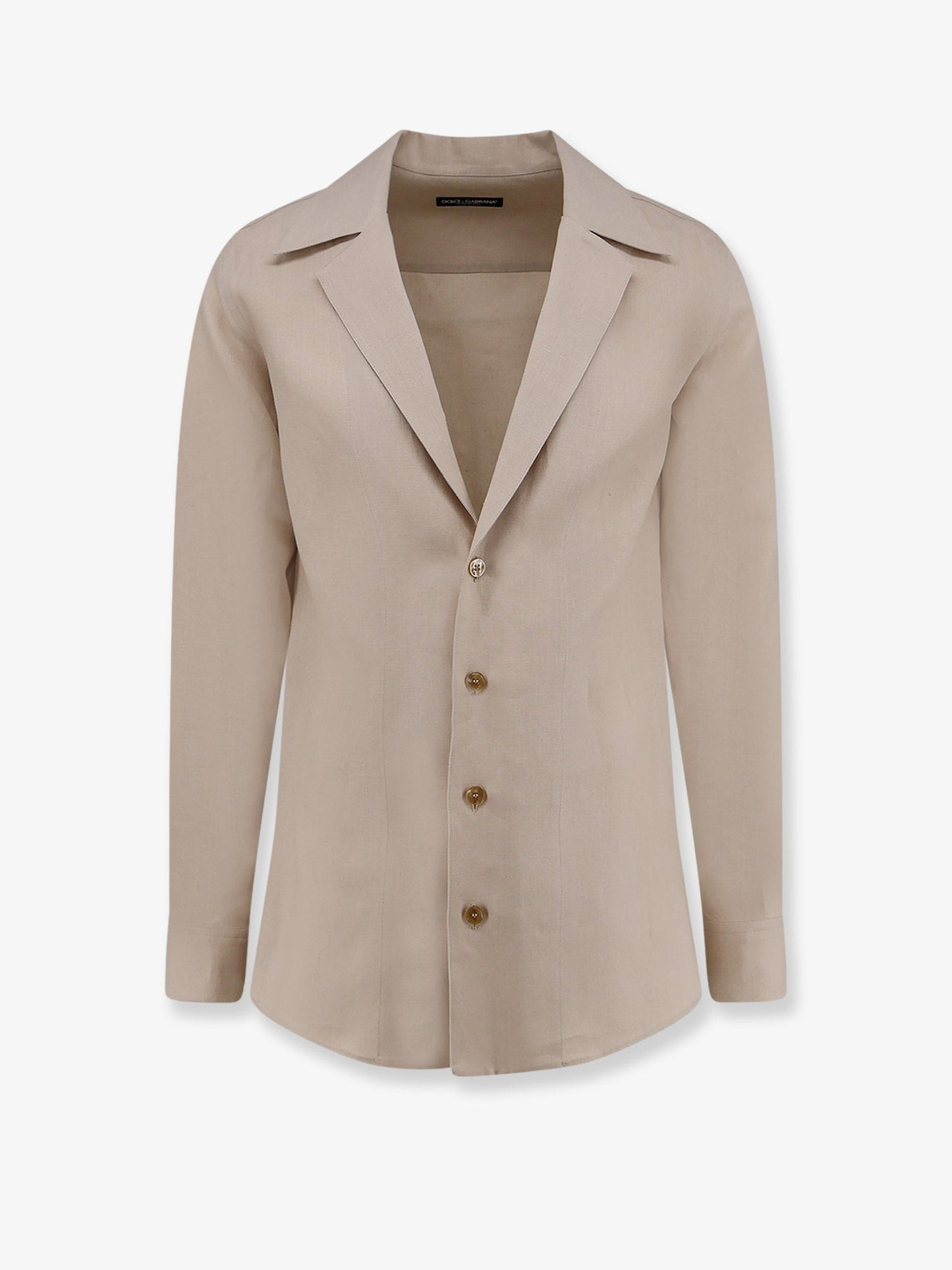 Dolce & Gabbana Men Linen Shirt DOLCE & GABBANA