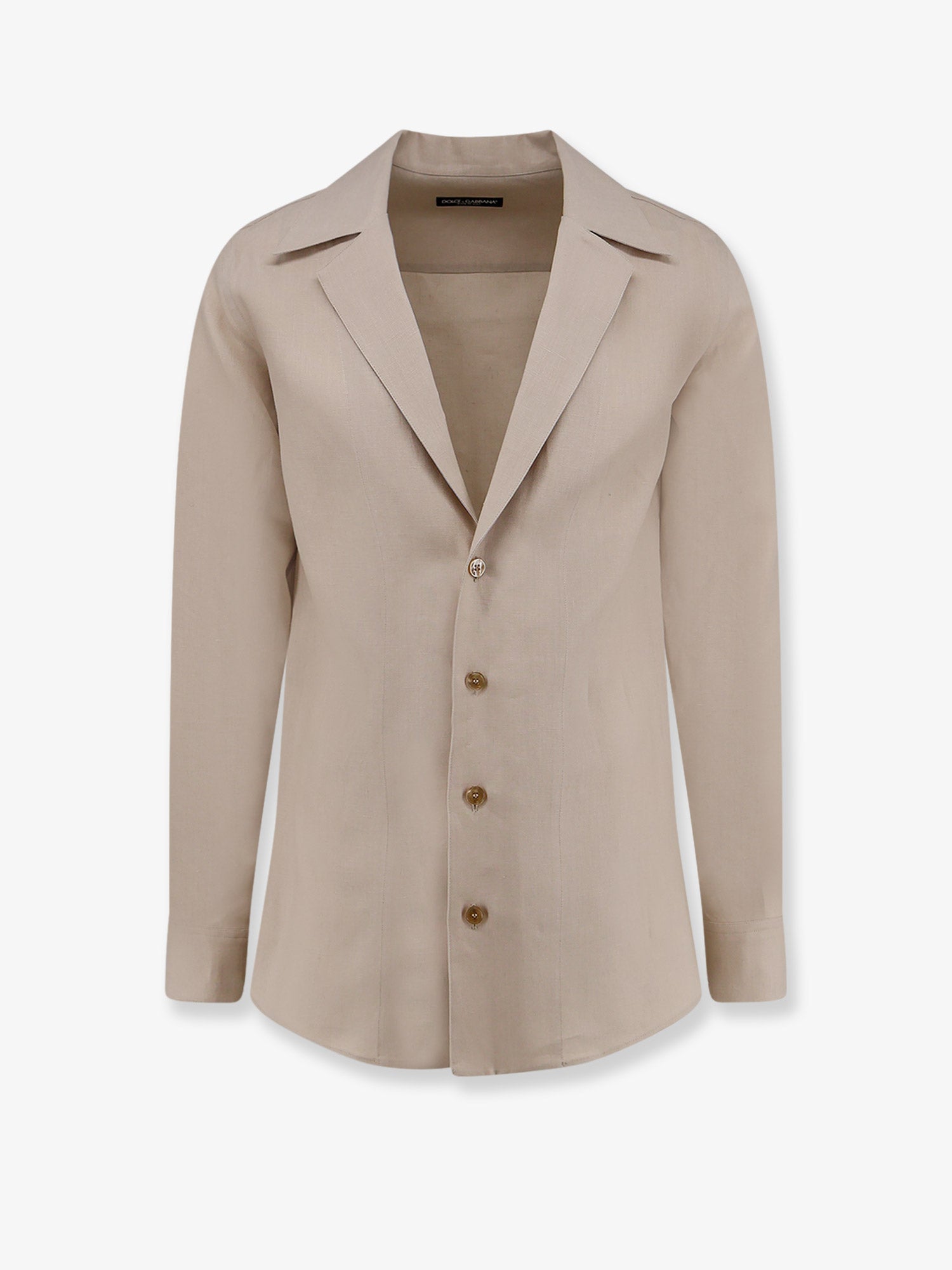 Dolce & Gabbana Men Linen Shirt DOLCE & GABBANA