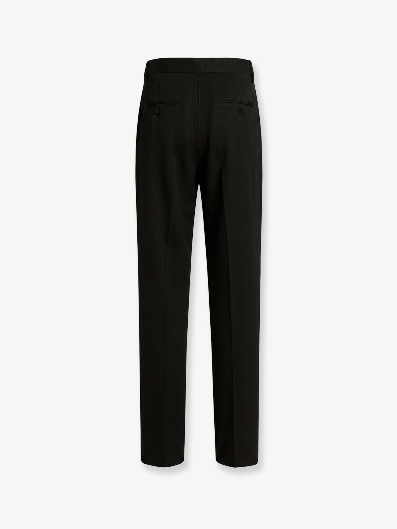 Dolce & Gabbana Men Virgin Wool Trousers With Frontal Pinces DOLCE & GABBANA