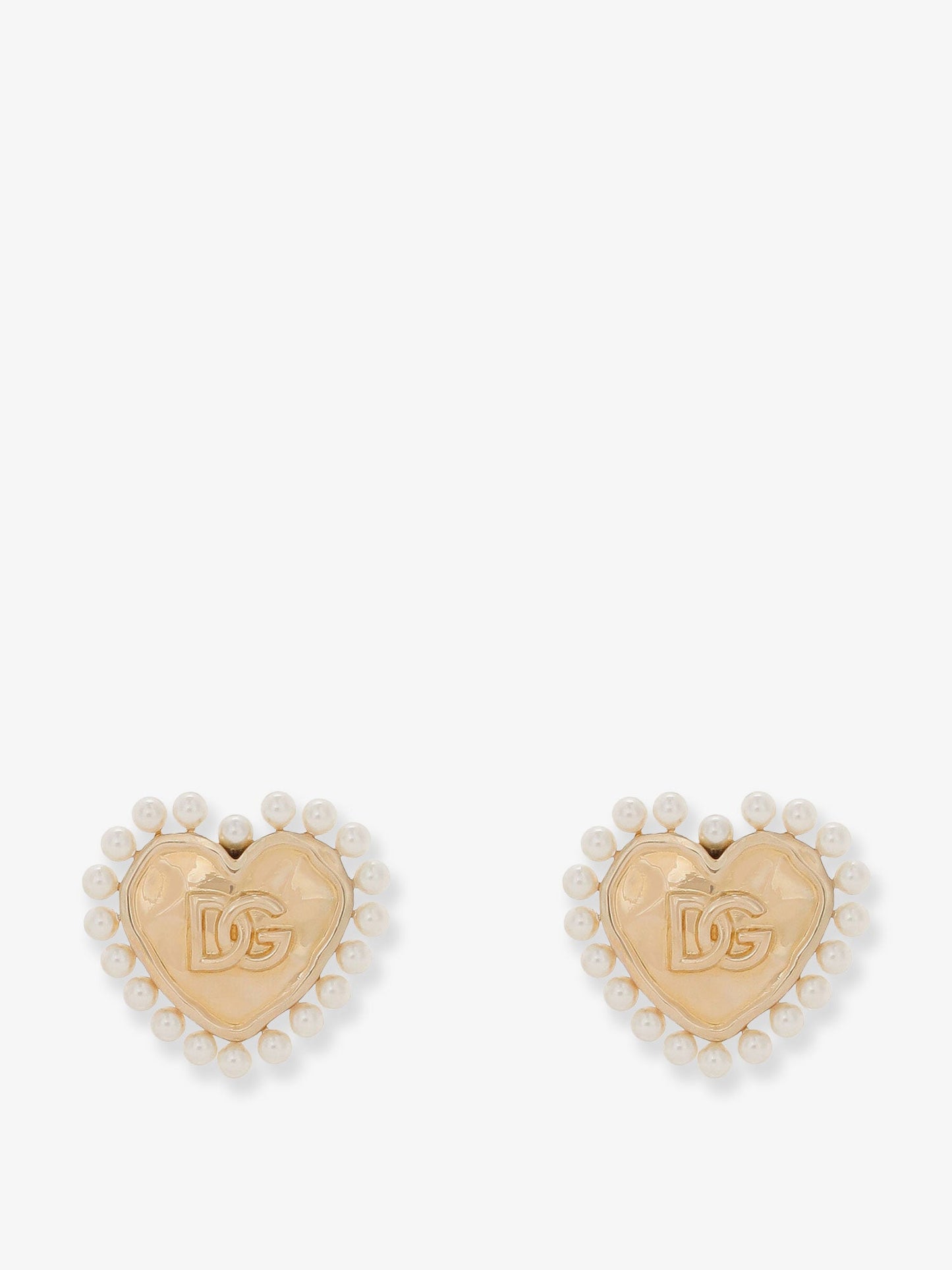 Dolce & Gabbana Women Brass Earrings With Bead Detail DOLCE & GABBANA