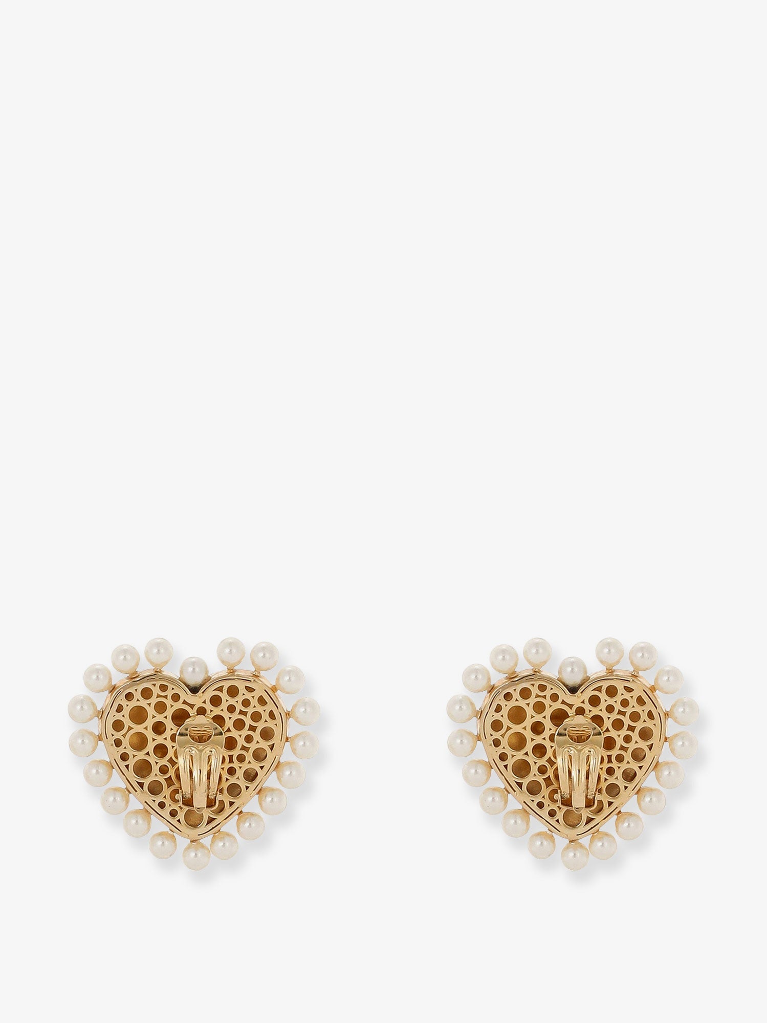 Dolce & Gabbana Women Brass Earrings With Bead Detail DOLCE & GABBANA