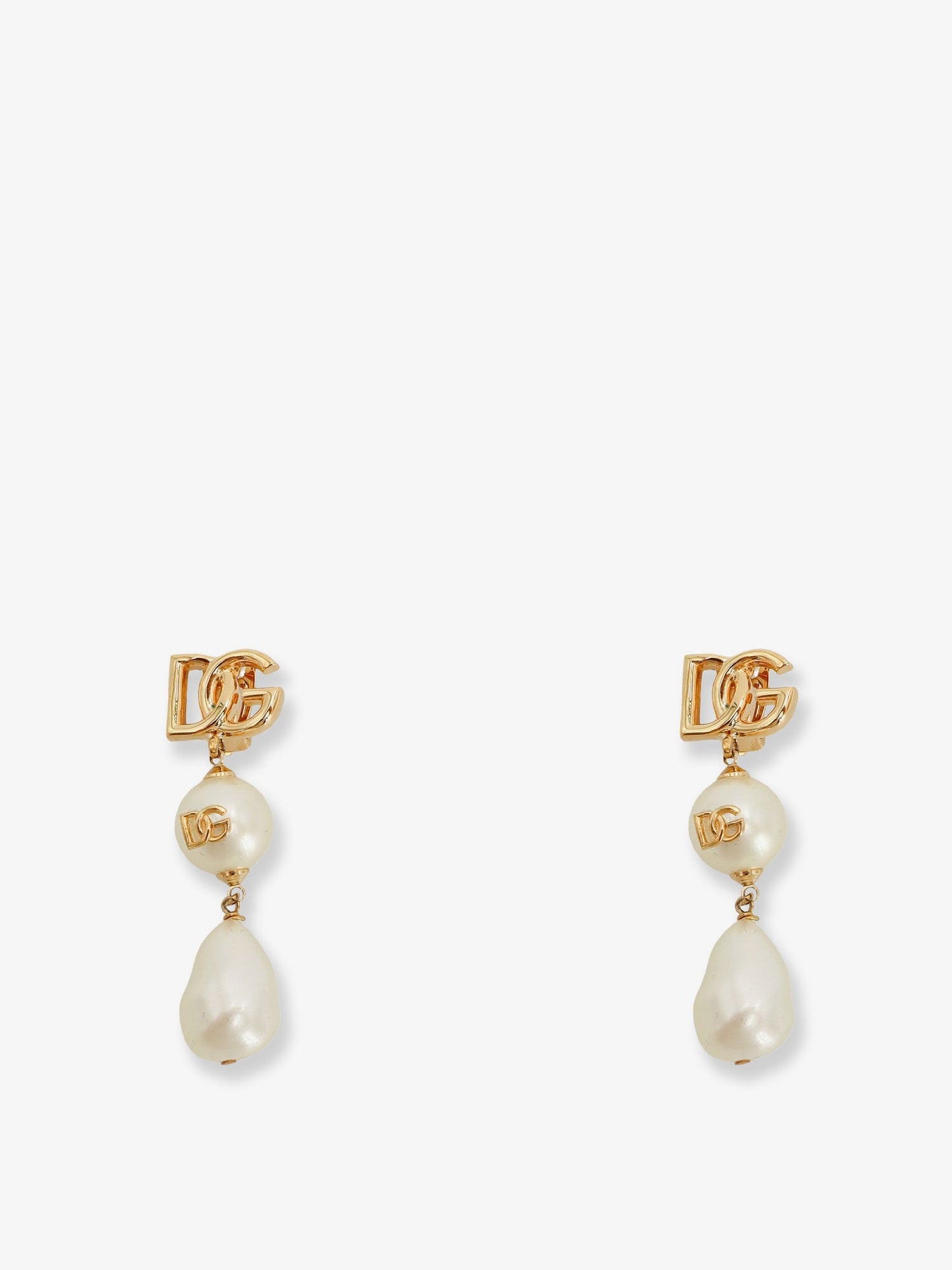 Dolce & Gabbana Women Brass Earrings With Dg Logo DOLCE & GABBANA