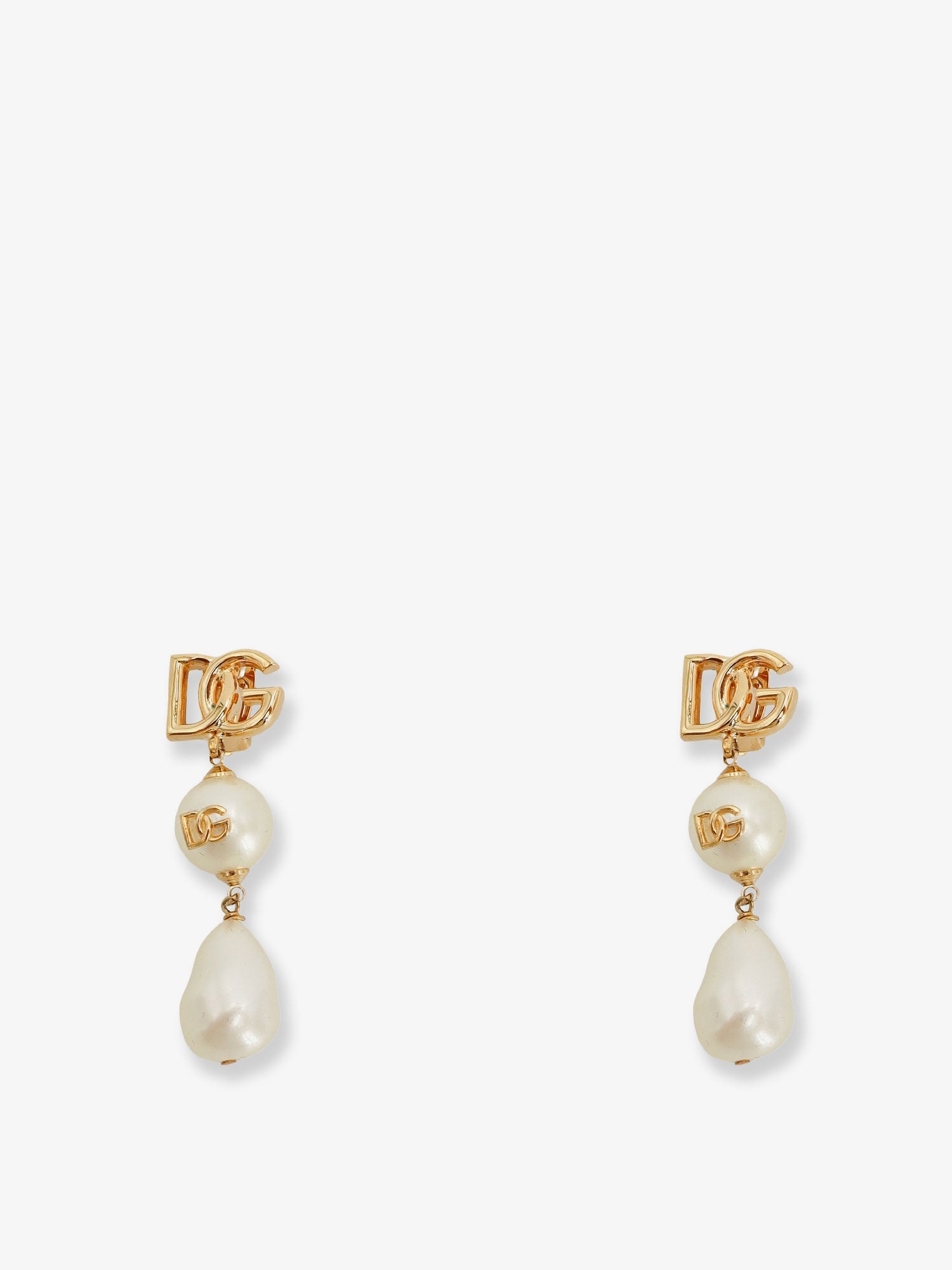 Dolce & Gabbana Women Brass Earrings With Dg Logo DOLCE & GABBANA
