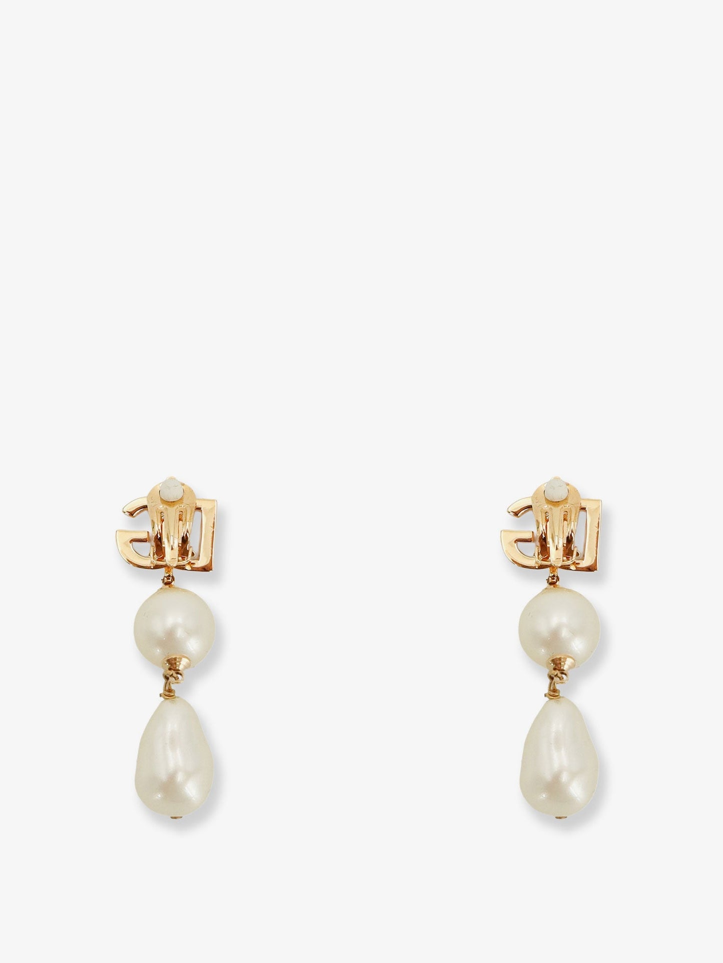 Dolce & Gabbana Women Brass Earrings With Dg Logo DOLCE & GABBANA