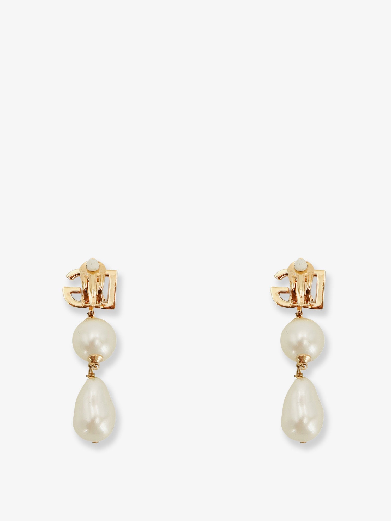 Dolce & Gabbana Women Brass Earrings With Dg Logo DOLCE & GABBANA