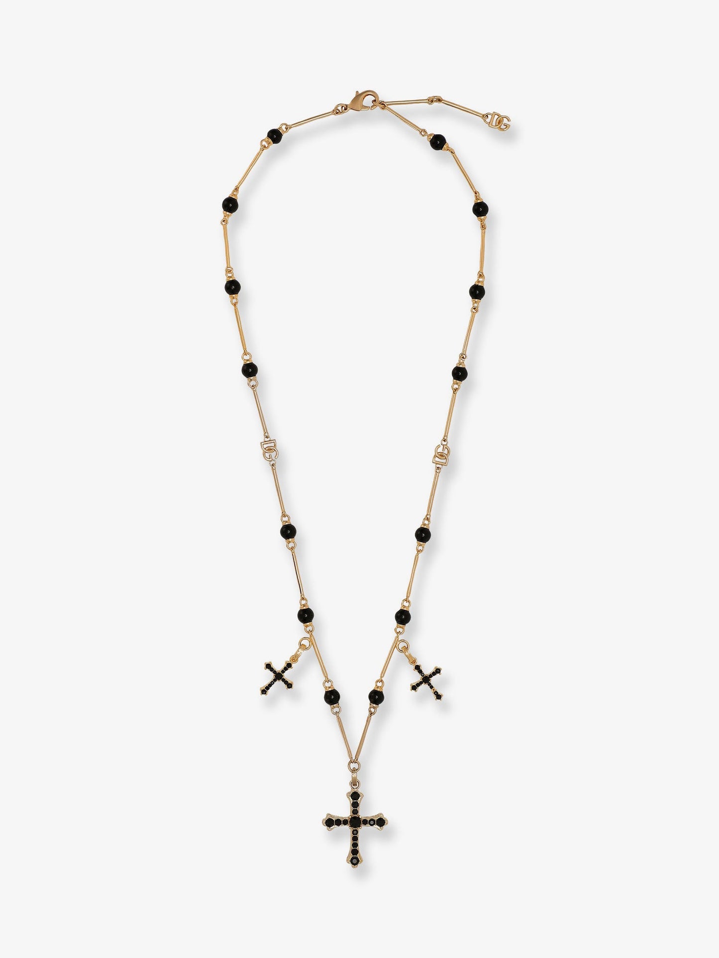 Dolce & Gabbana Women Brass Rosary With Cross Charms DOLCE & GABBANA