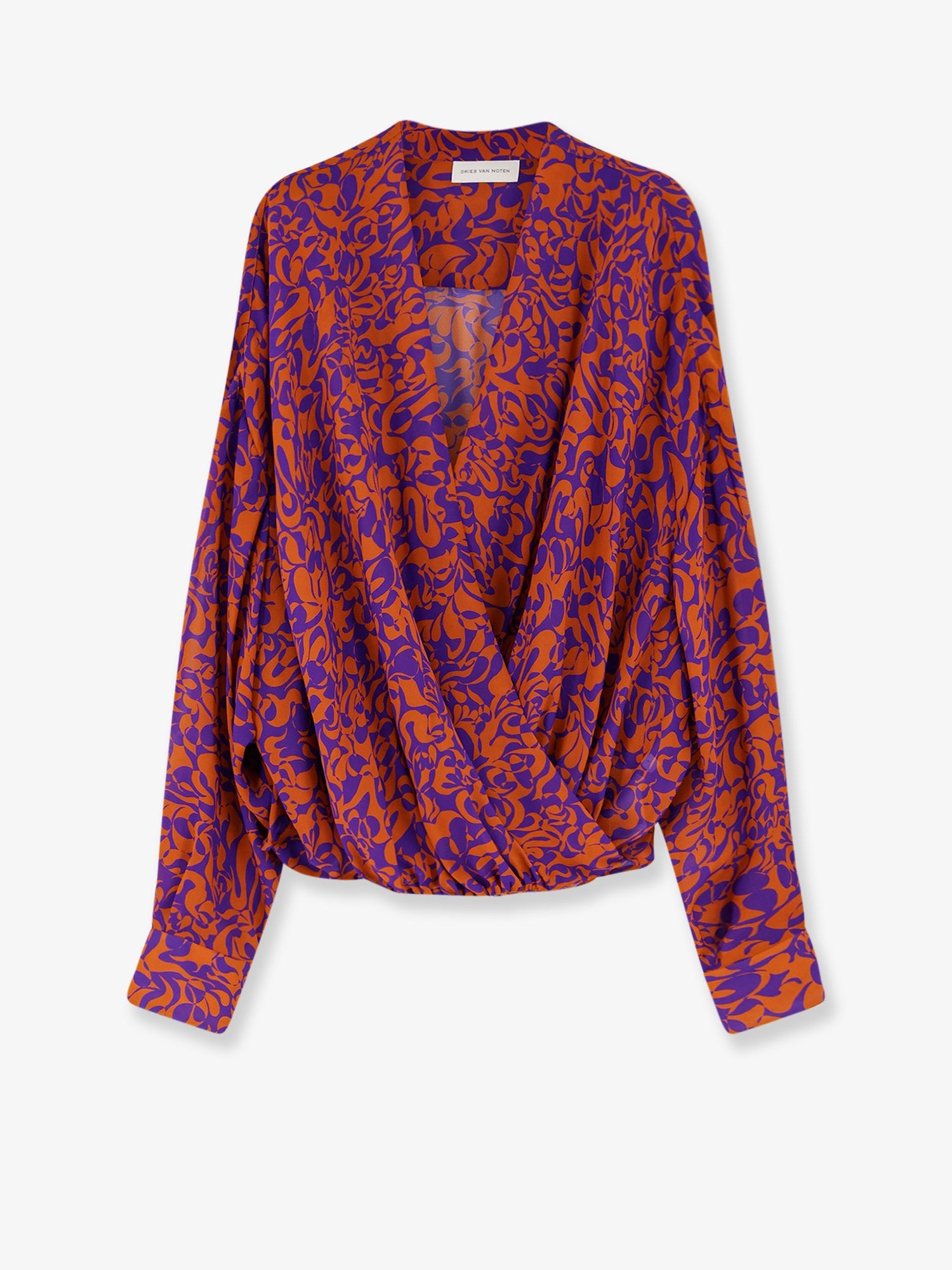 Dries Van Noten Women Camiel Cotton Shirt With Multicolor Print DRIES VAN NOTEN