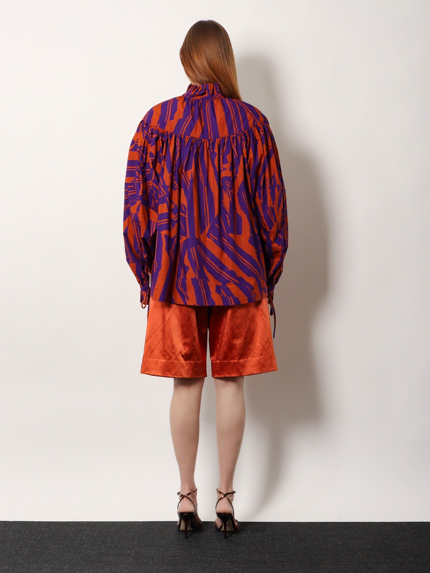 Dries Van Noten Women Catya Cotton Shirt With Crushed Stripe Print DRIES VAN NOTEN