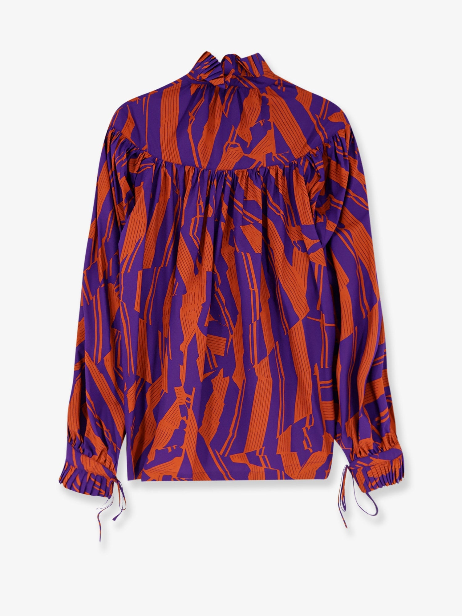 Dries Van Noten Women Catya Cotton Shirt With Crushed Stripe Print DRIES VAN NOTEN