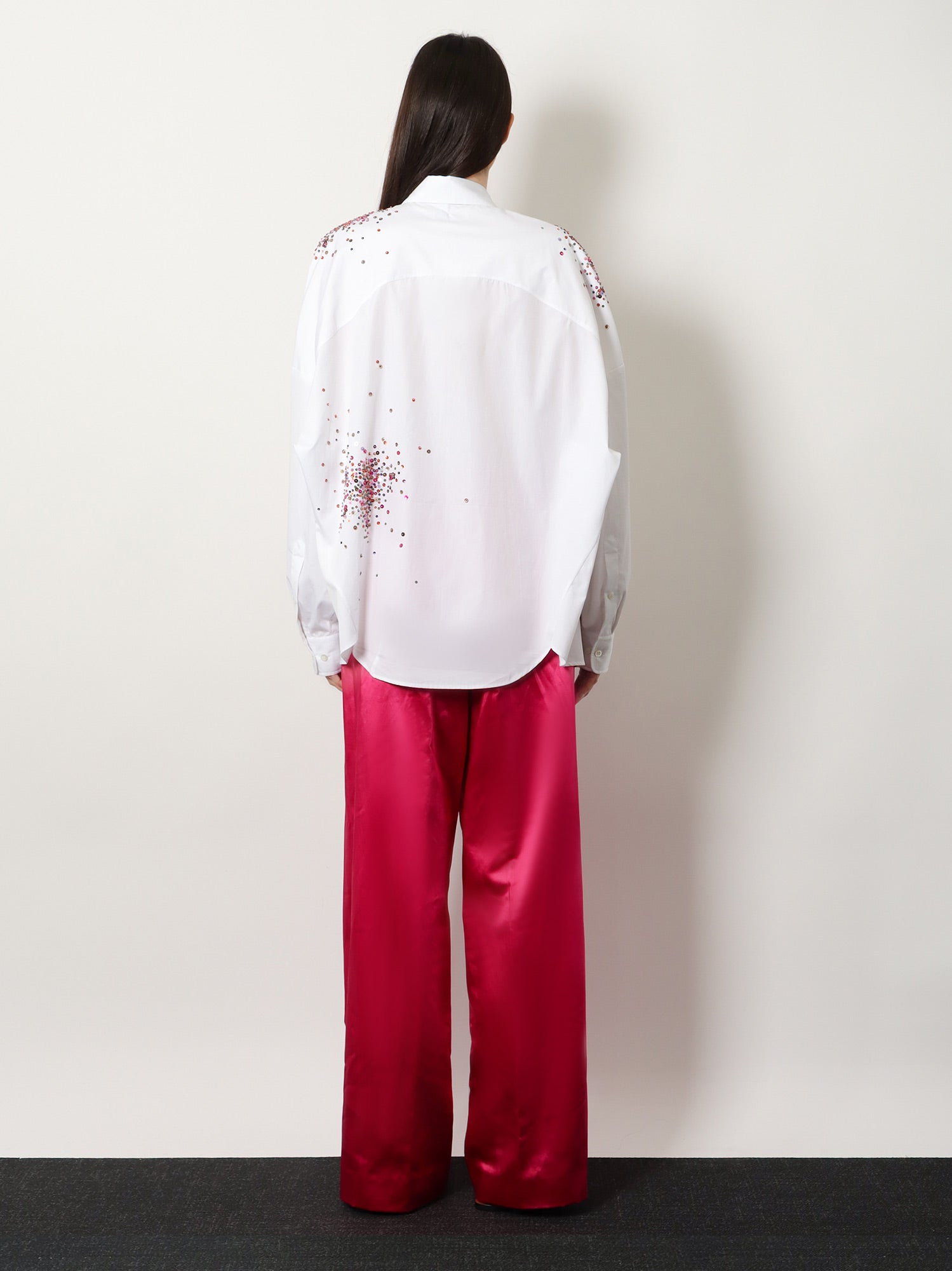 Dries Van Noten Women Casia Cotton Shirt With Multicolored Sequin Detail DRIES VAN NOTEN