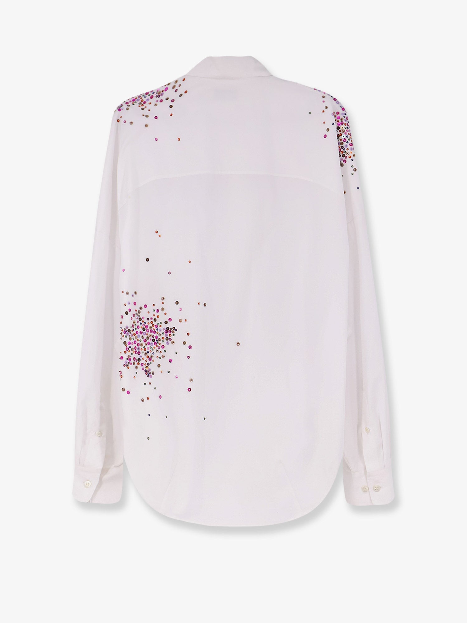 Dries Van Noten Women Casia Cotton Shirt With Multicolored Sequin Detail DRIES VAN NOTEN