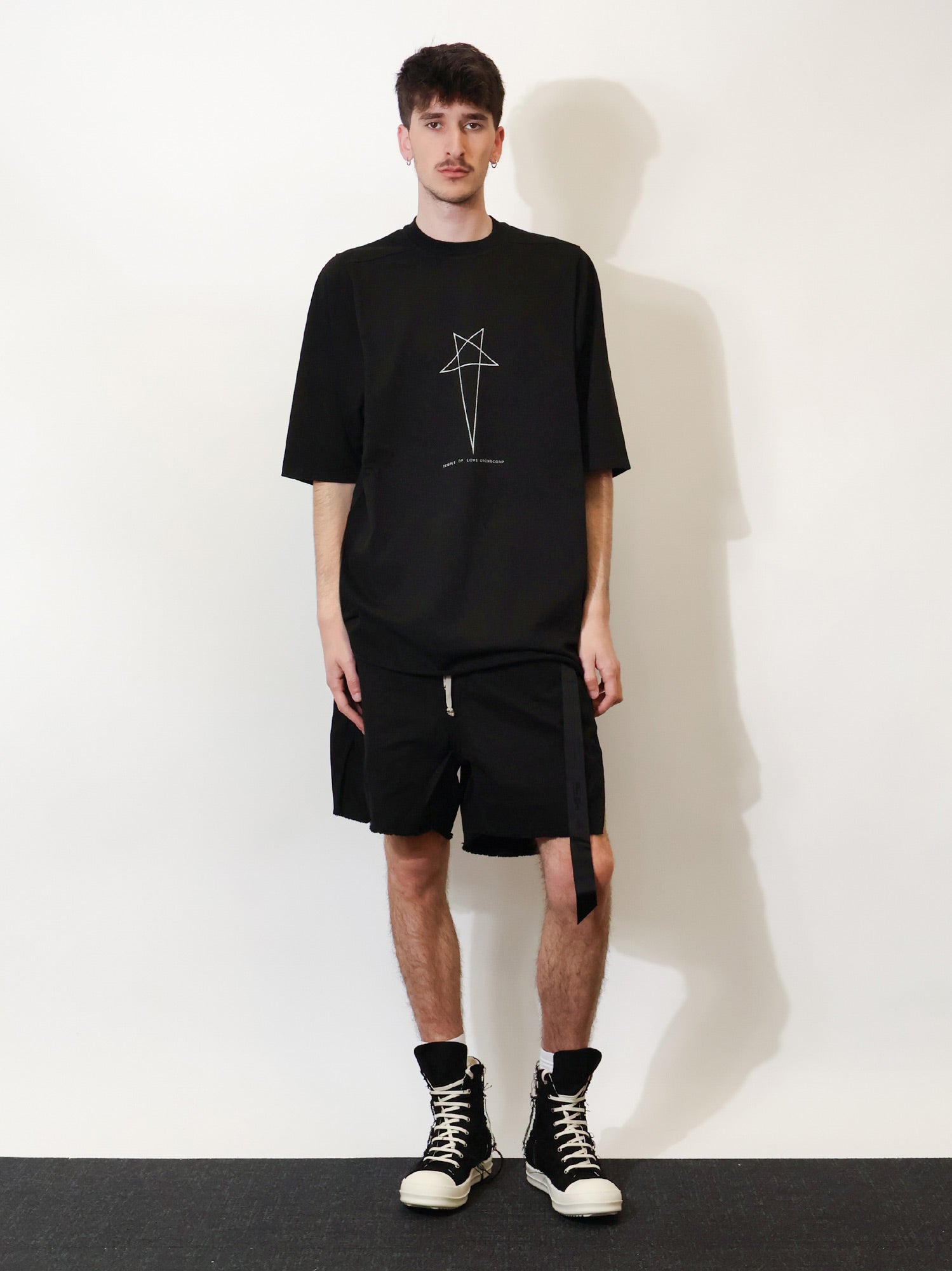 Drkshdw Men Cotton T-Shirt With Logo On The Front DRKSHDW