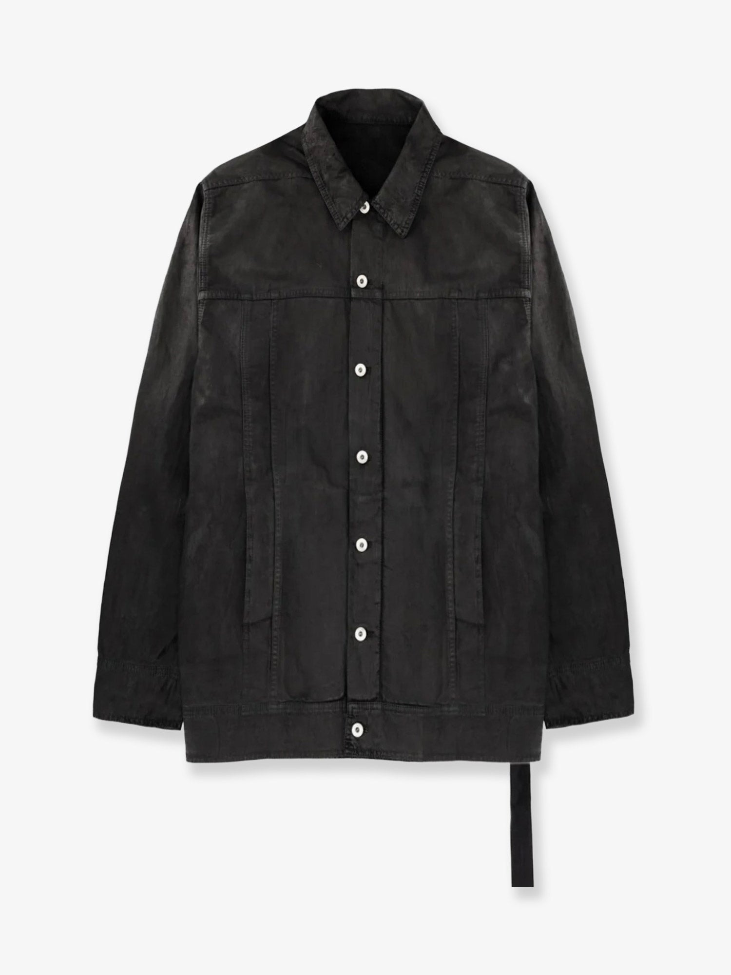 Drkshdw Men Waxed Black Denim Jacket DRKSHDW