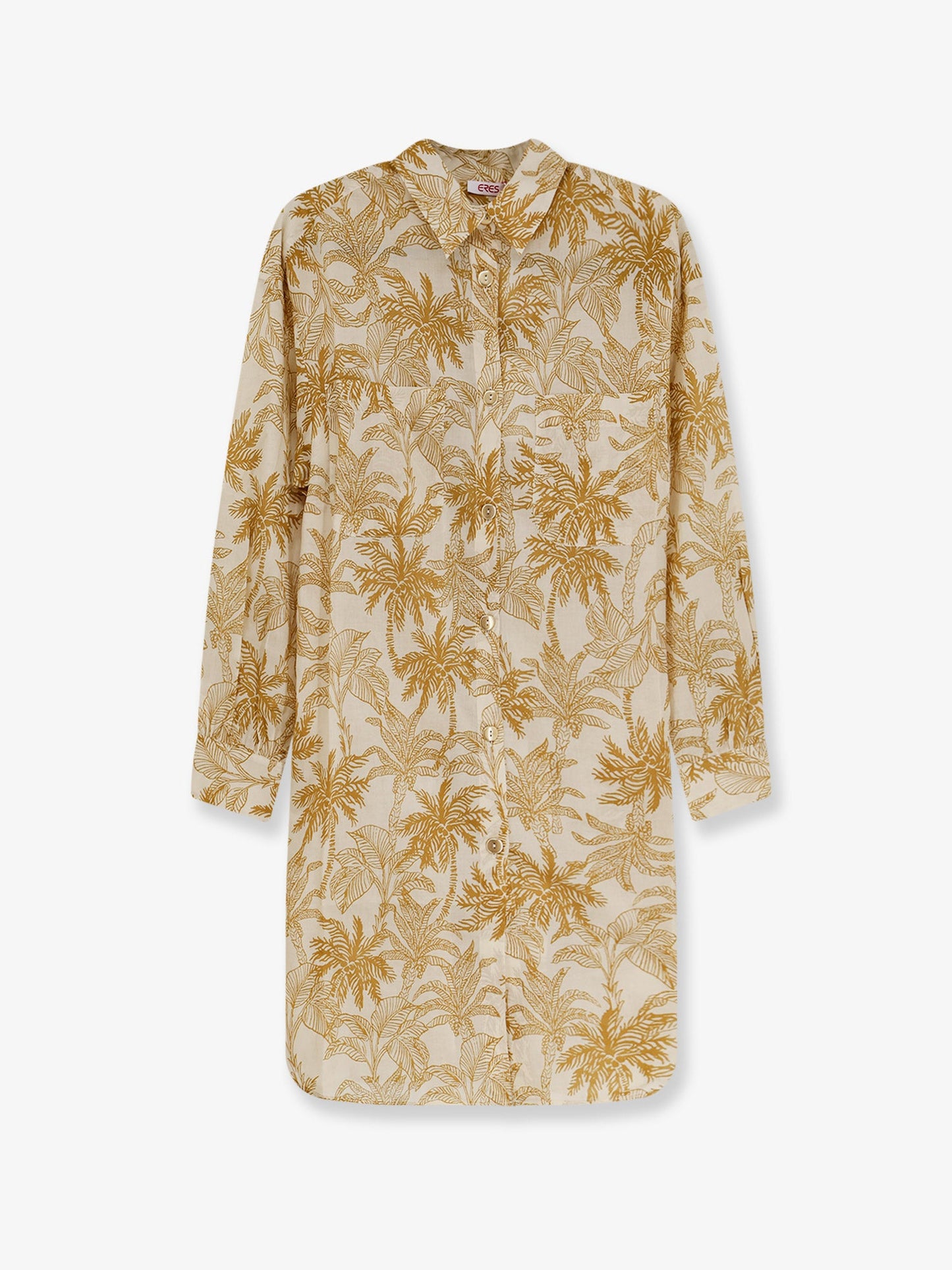 Eres Women Long Panama Cotton Shirt With Printed Pattern ERES