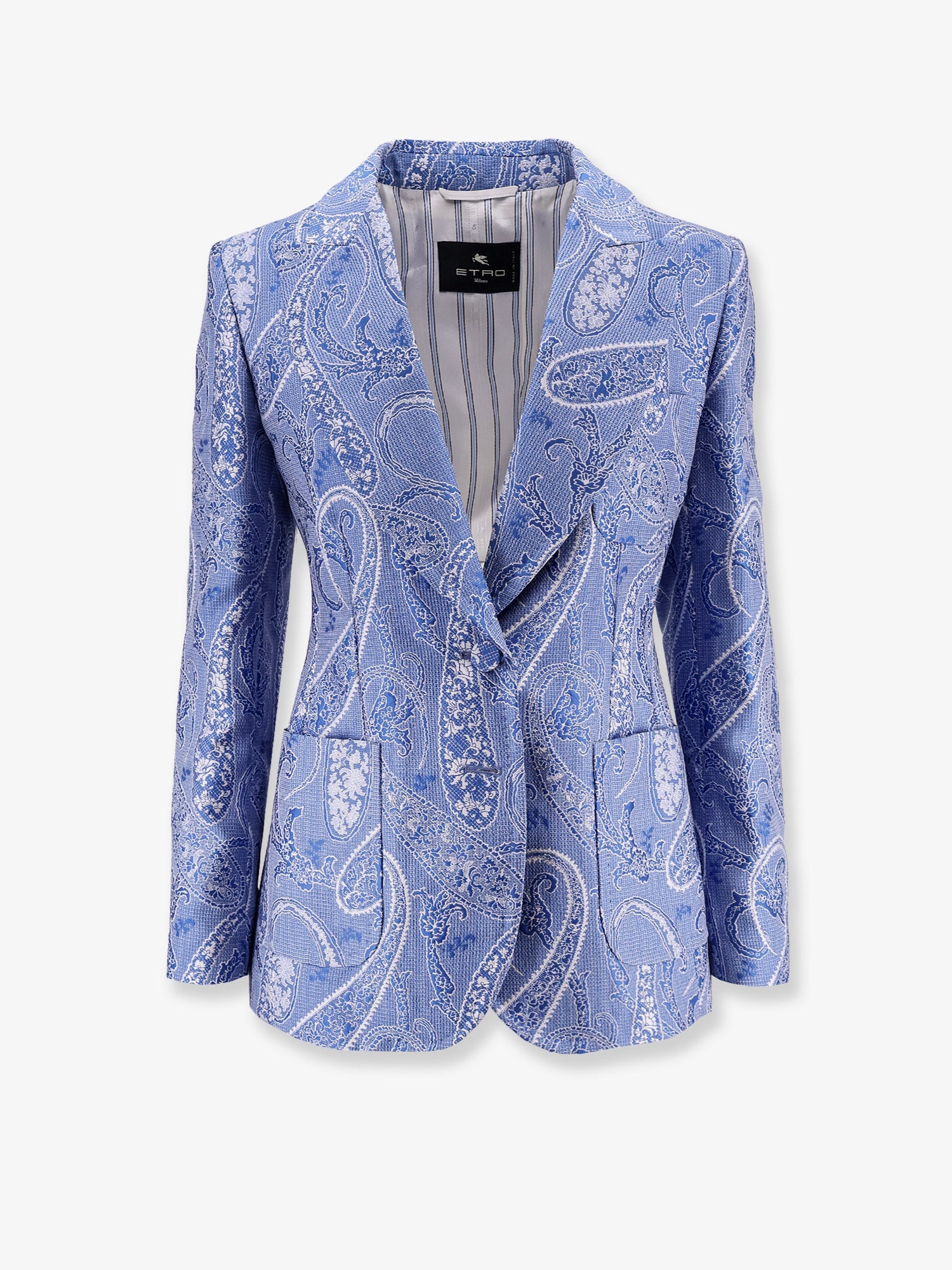Etro Women Silk Blend Single-Breasted Blazer ETRO