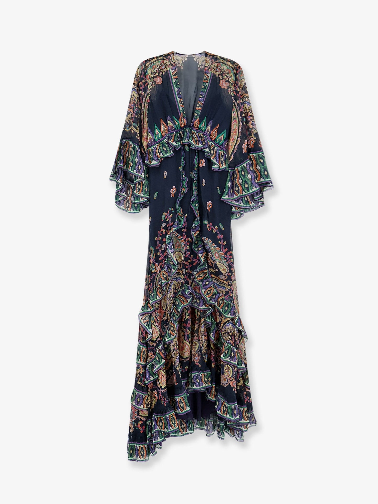 Etro Women Multicolor Silk Long Dress ETRO