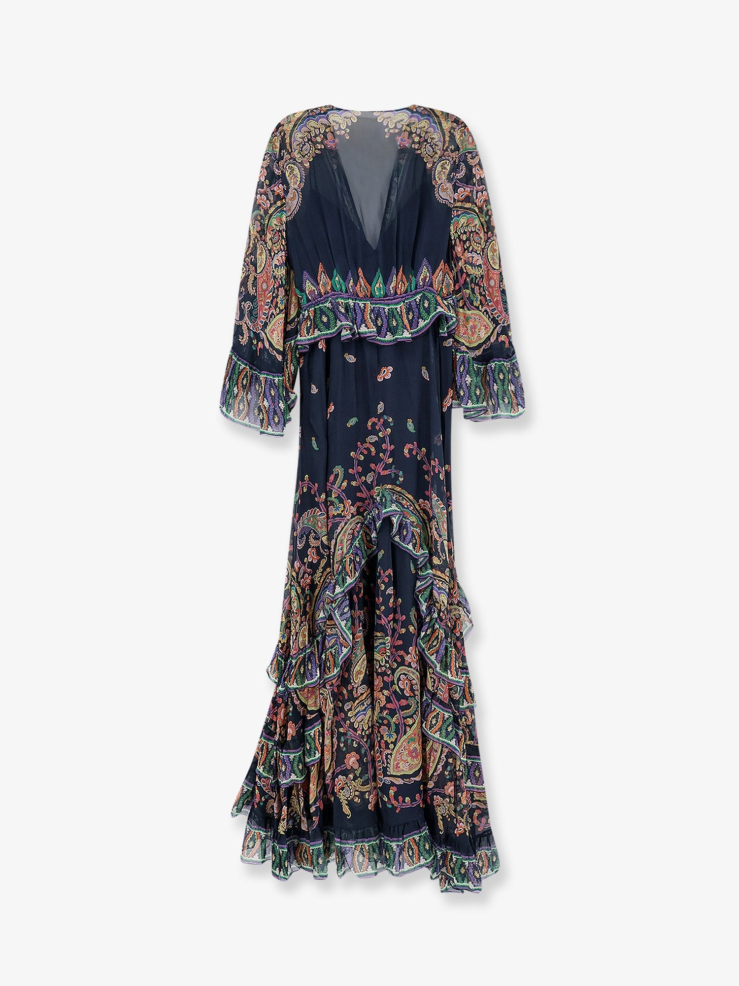 Etro Women Multicolor Silk Long Dress ETRO
