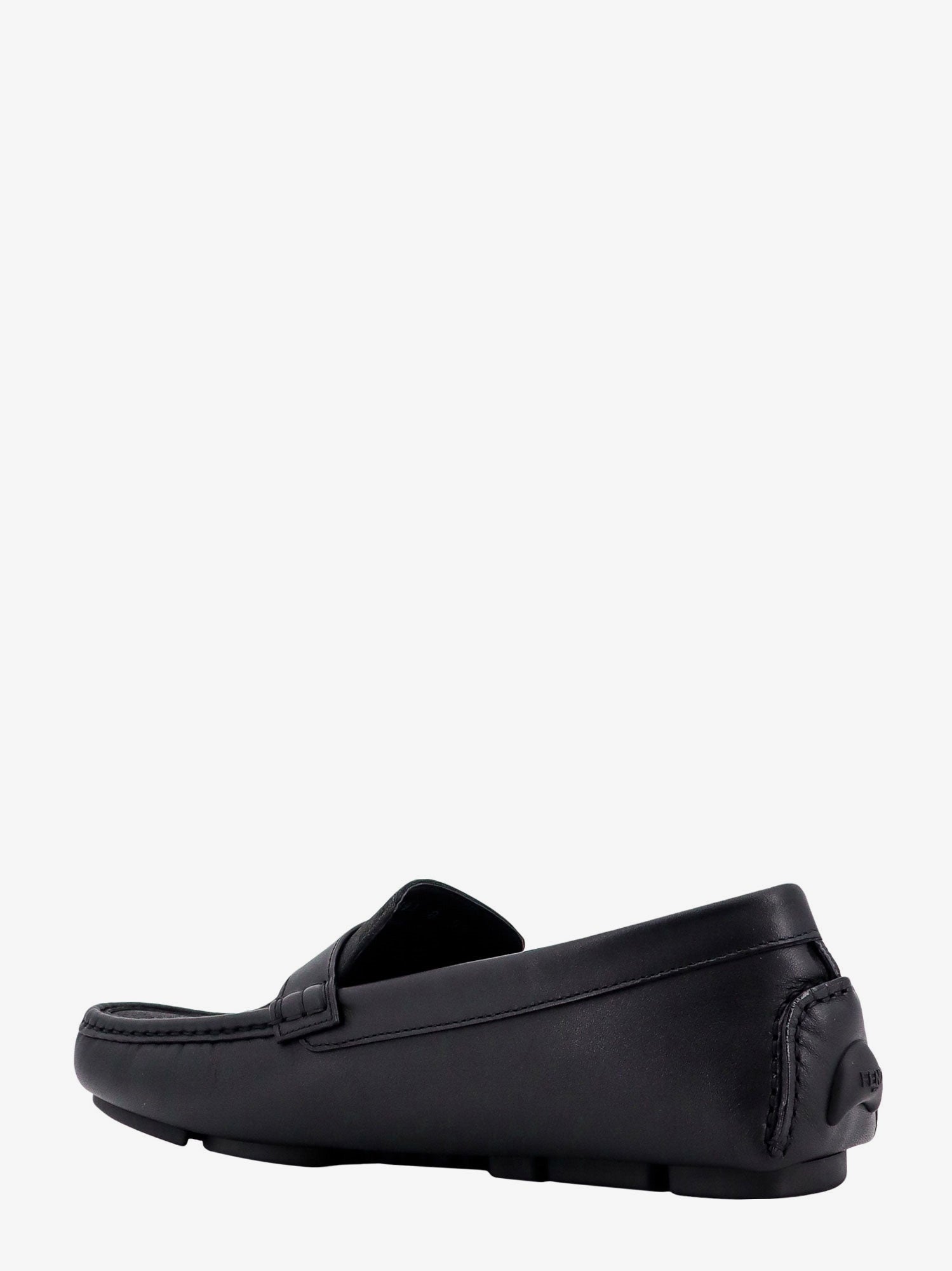Fendi Men Leather And Canvas Loafers FENDI