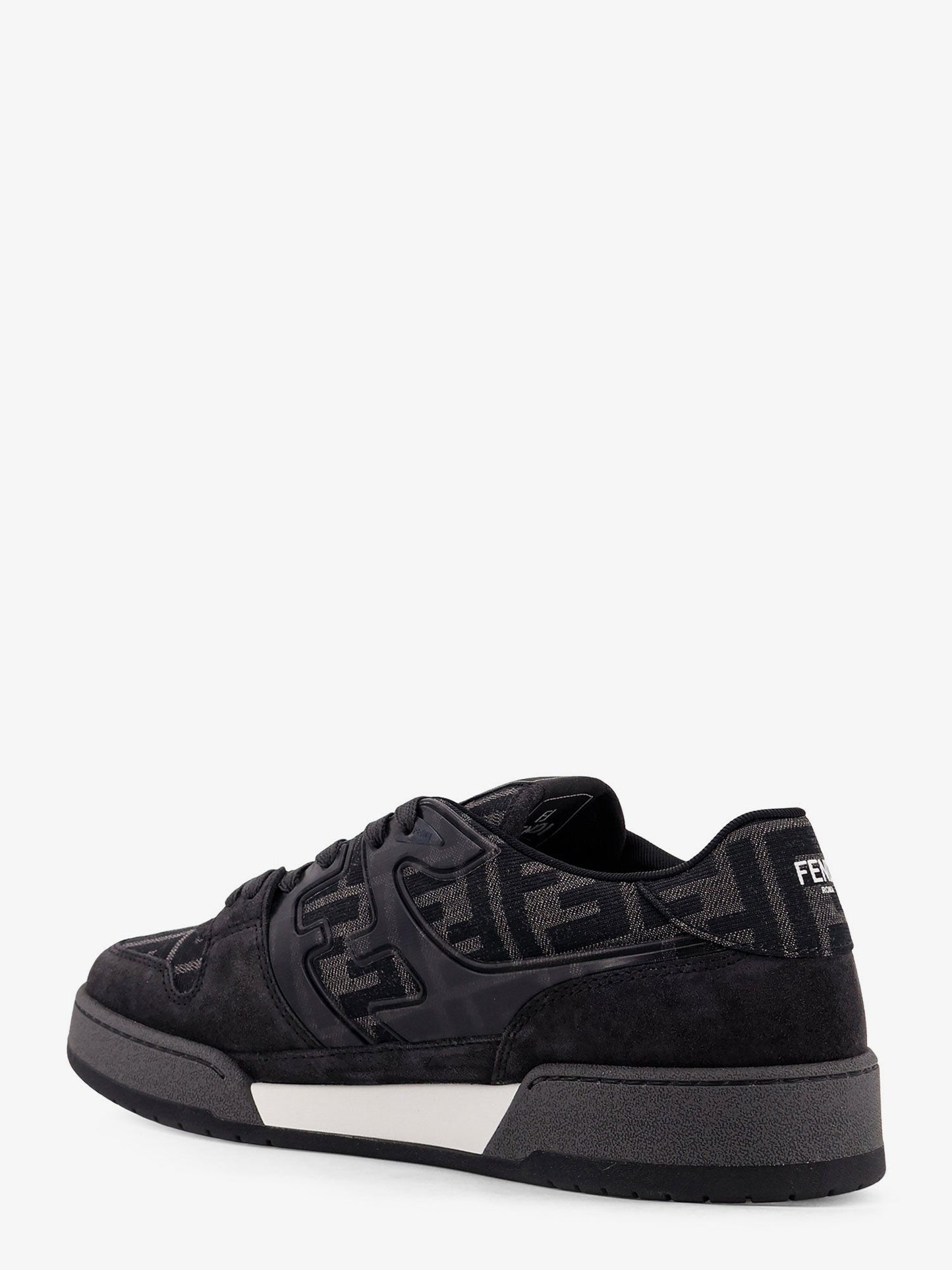 Fendi Men Fendi Match Sneakers In Ff Jacquard Fabric And Suede FENDI