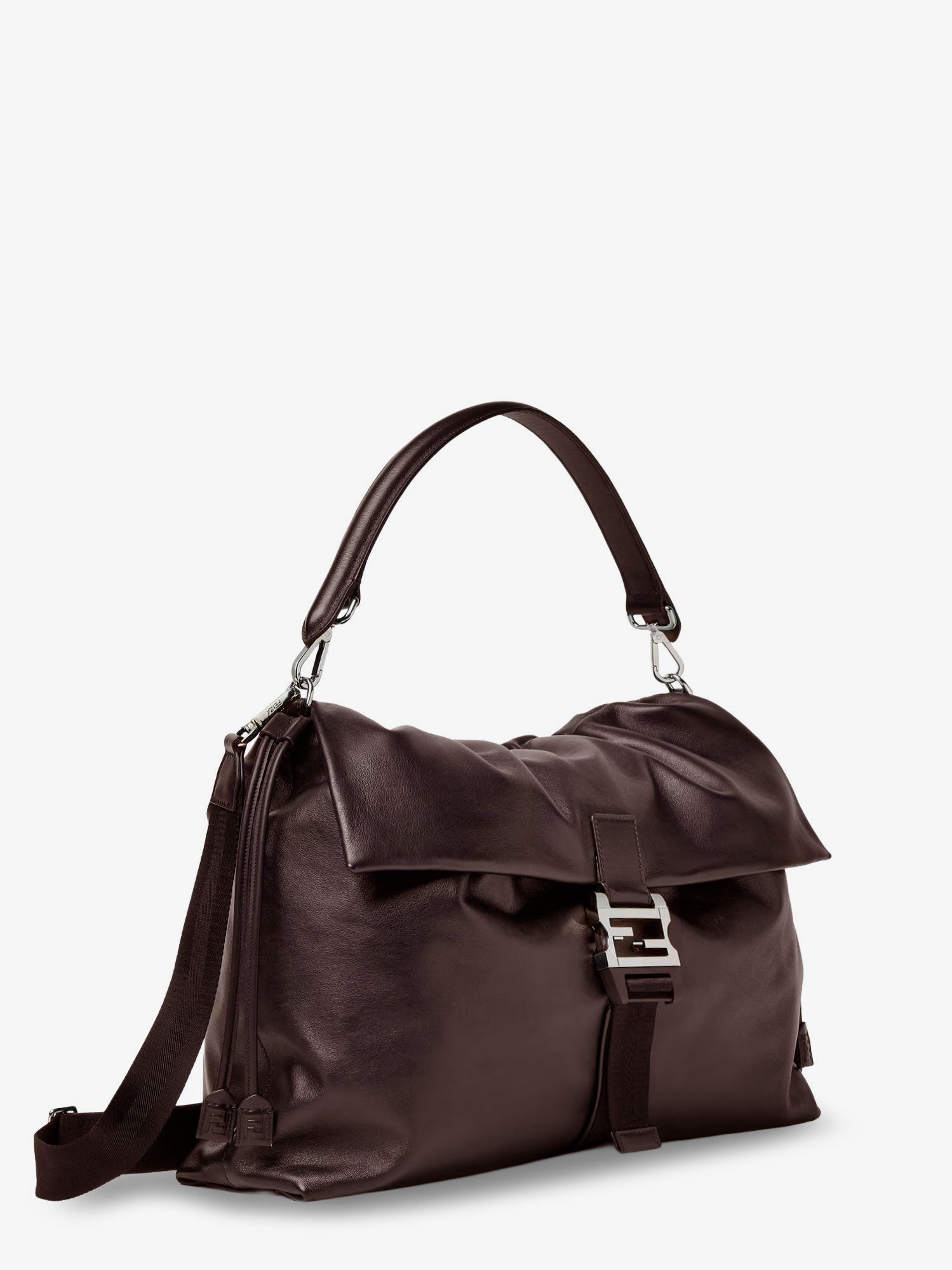 Fendi Men Fendi Flux Maxi Messenger Leather Shoulder Bag FENDI