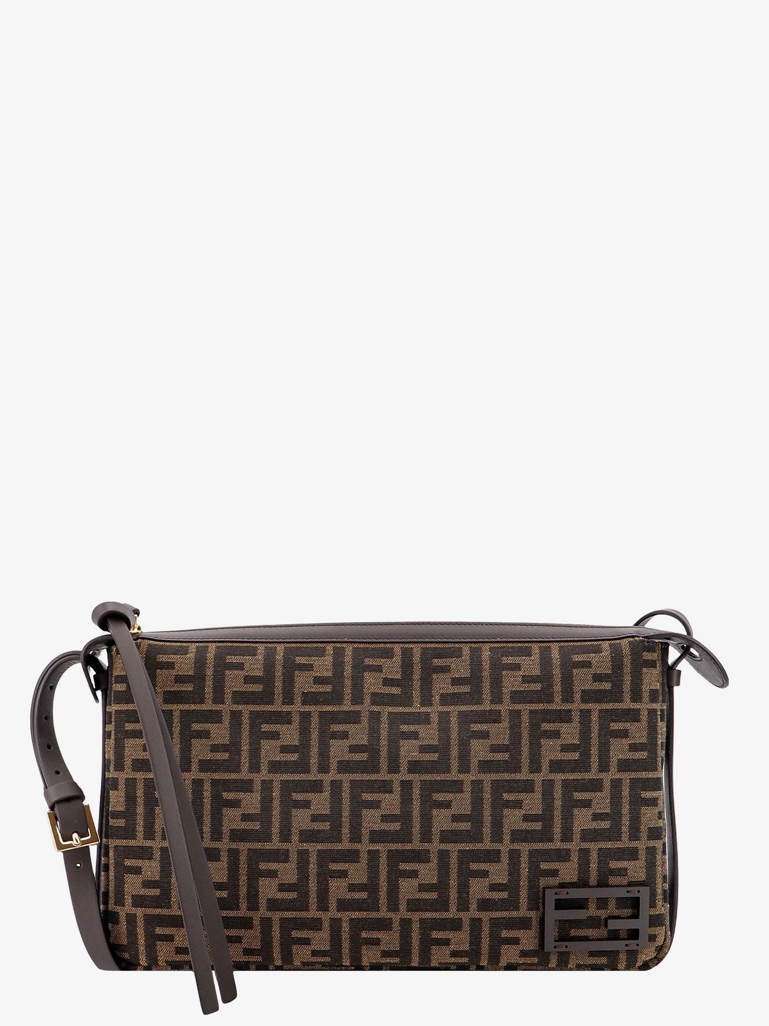 Fendi Women Simply Medium Ff Jacquard Fabric Crossbody Bag FENDI