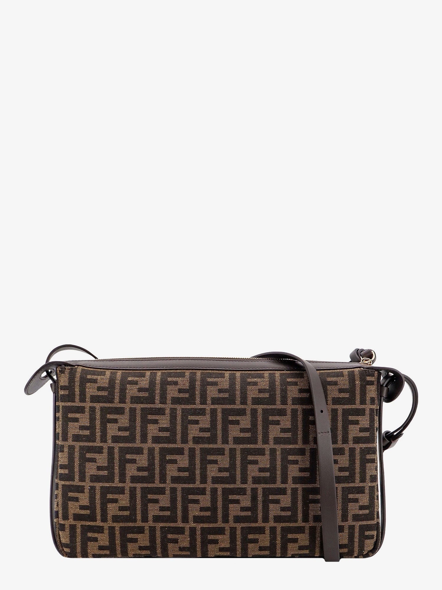 Fendi Women Simply Medium Ff Jacquard Fabric Crossbody Bag FENDI